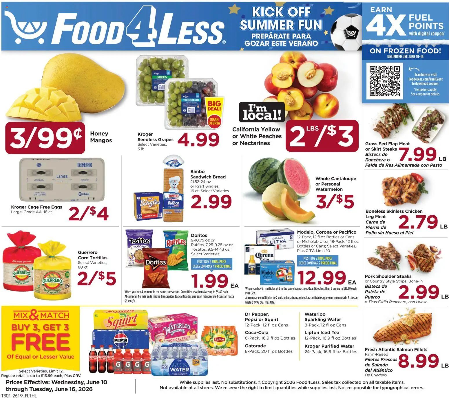 Ad Preview of Food 4 Less Food 4 Less Weekly Ad from 06/10/2026