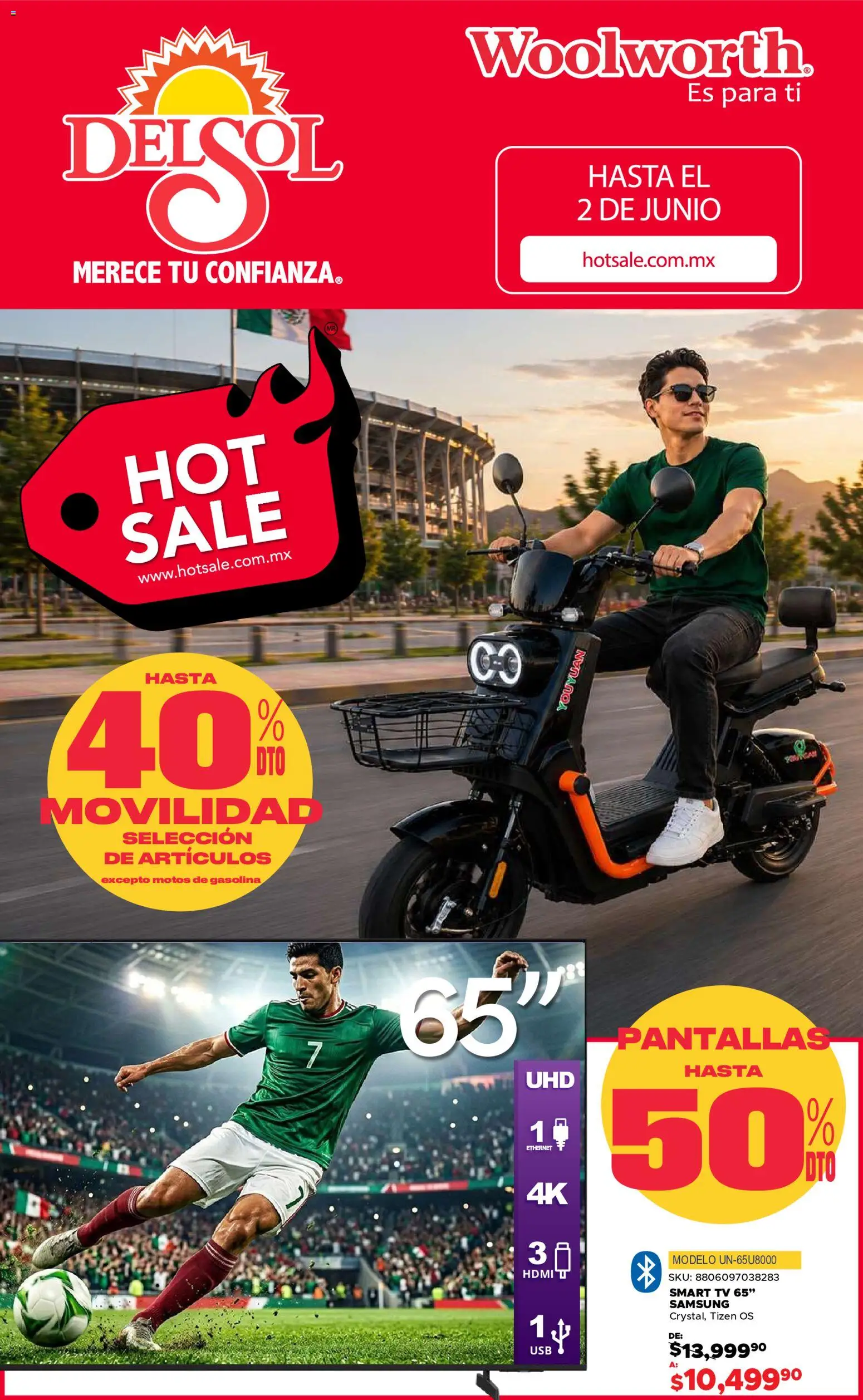 Vista previa las ofertas de la tienda Del Sol y Woolworth - Del Sol y Woolworth Hot Sale desde el 25/05/2026 