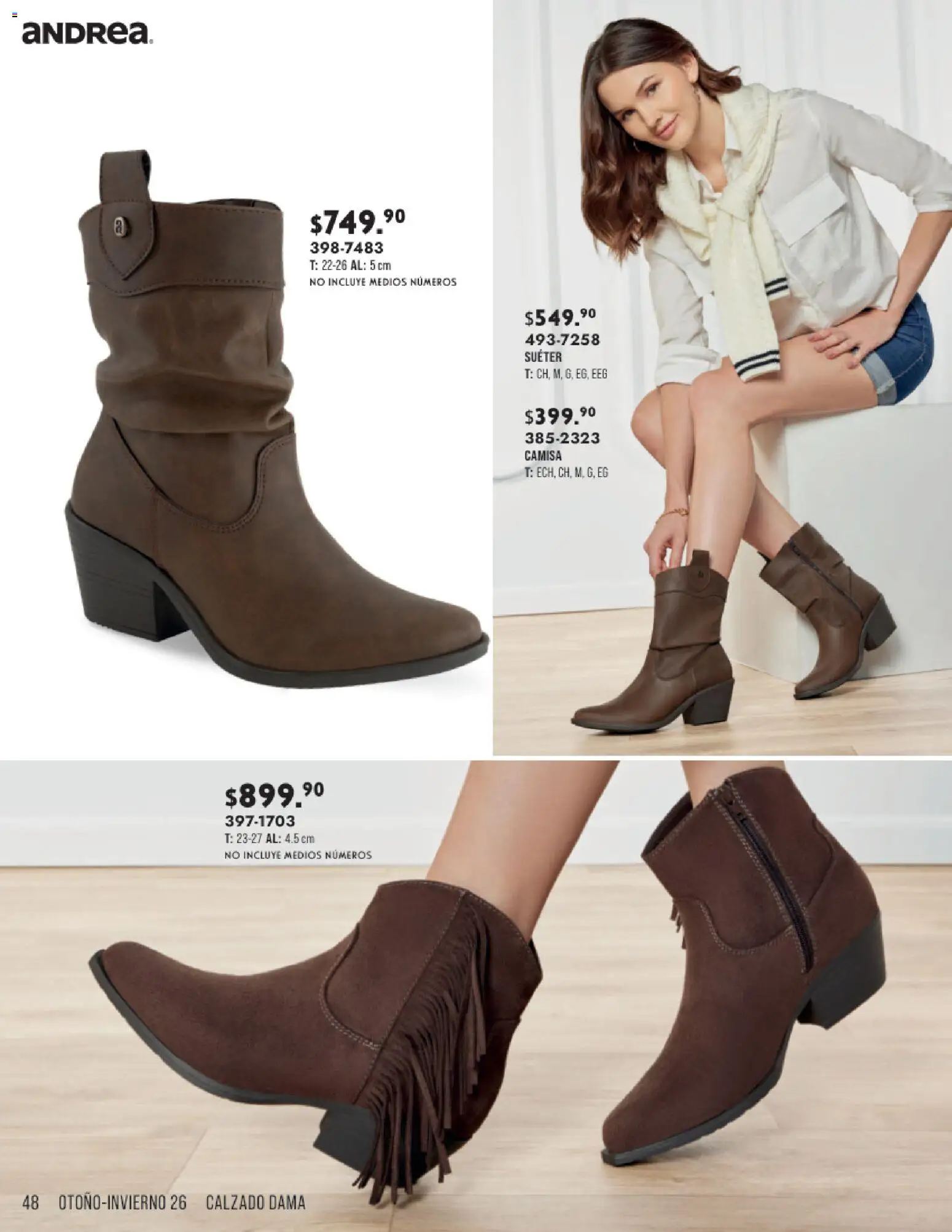 Vista previa las ofertas de la tienda Andrea - Andrea catálogo Otoño Invierno desde el 23/08/2026 