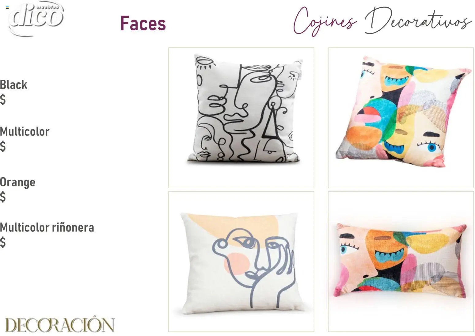 Vista previa las ofertas de la tienda Muebles Dico - Catálogo Decoración desde el 09/12/2025 