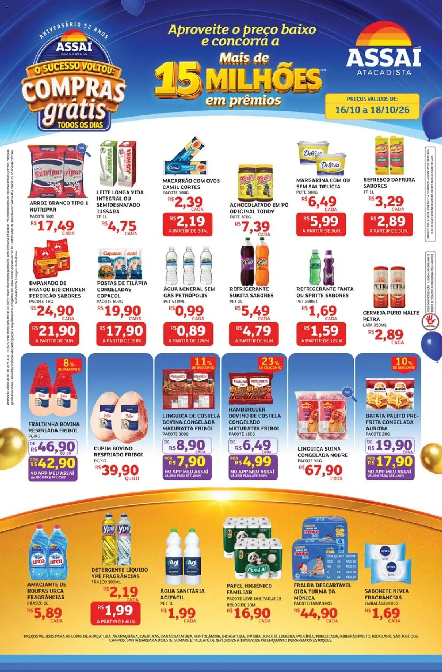 Pré-Visualização do folheto "Assaí Atacadista ofertas - SP" da loja Assaí Atacadista válido a partir de 16/10/2026