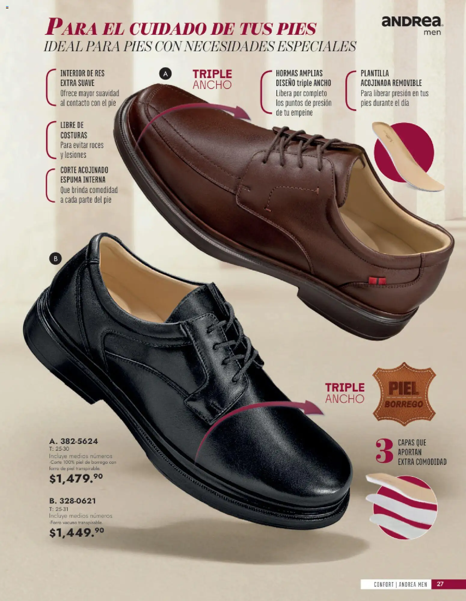 Vista previa las ofertas de la tienda Andrea - Andrea catálogo Calzado Caballero desde el 24/05/2026 - Res, Espuma
