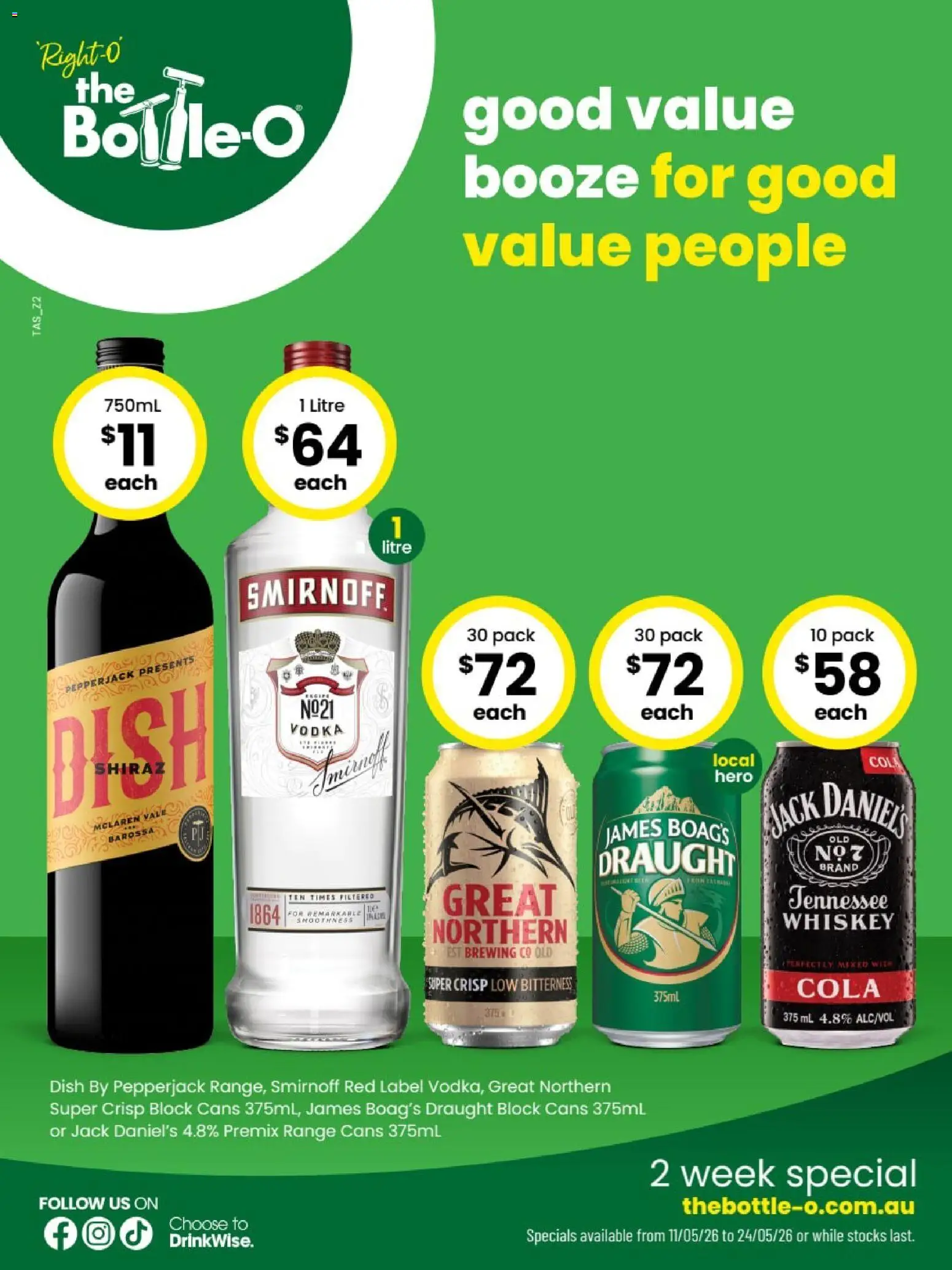 Preview of catalogue The Bottle-O catalogue QUEENSTOWN from shop The Bottle-O valid 11/05/2026