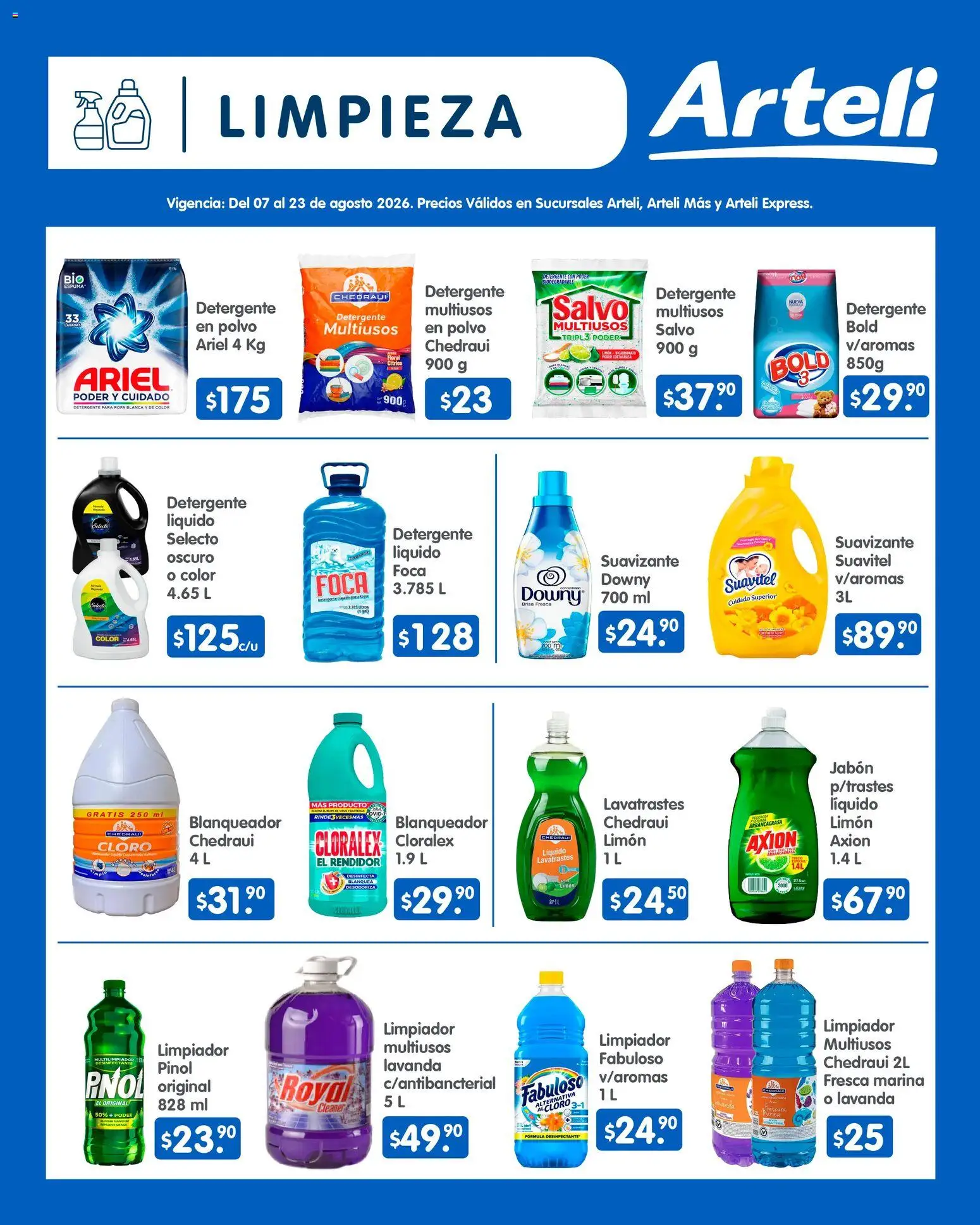Vista previa las ofertas de la tienda Arteli - Arteli folleto Quincenal desde el 07/08/2026 