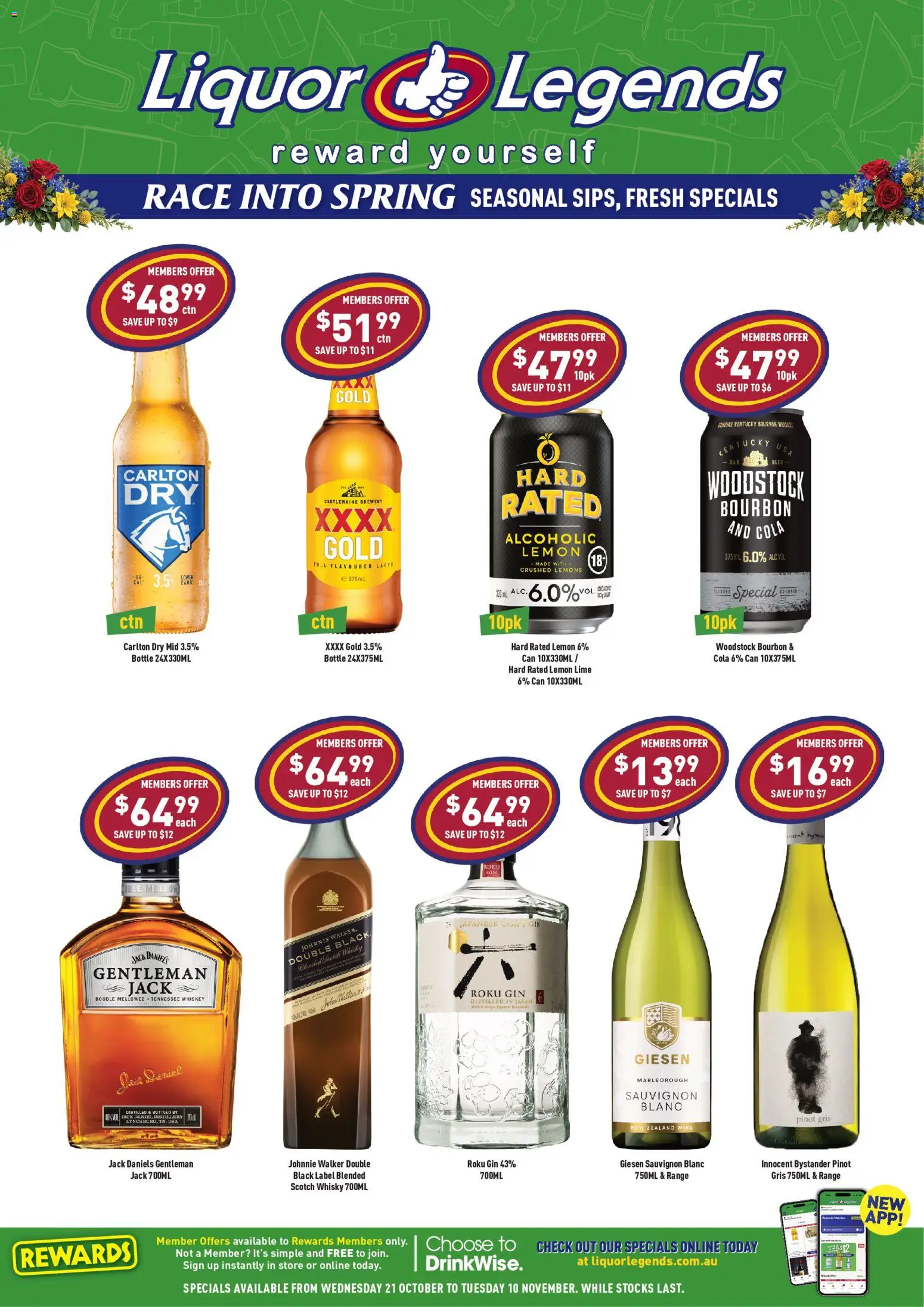 Preview of catalogue Liquor Legends catalogue Deception Bay from shop Liquor Legends valid 21/10/2026