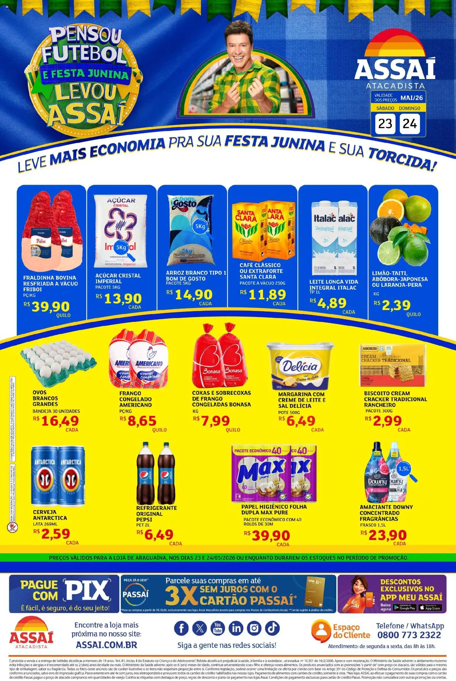 Pré-Visualização do folheto "Assaí Atacadista ofertas - TO" da loja Assaí Atacadista válido a partir de 23/05/2026