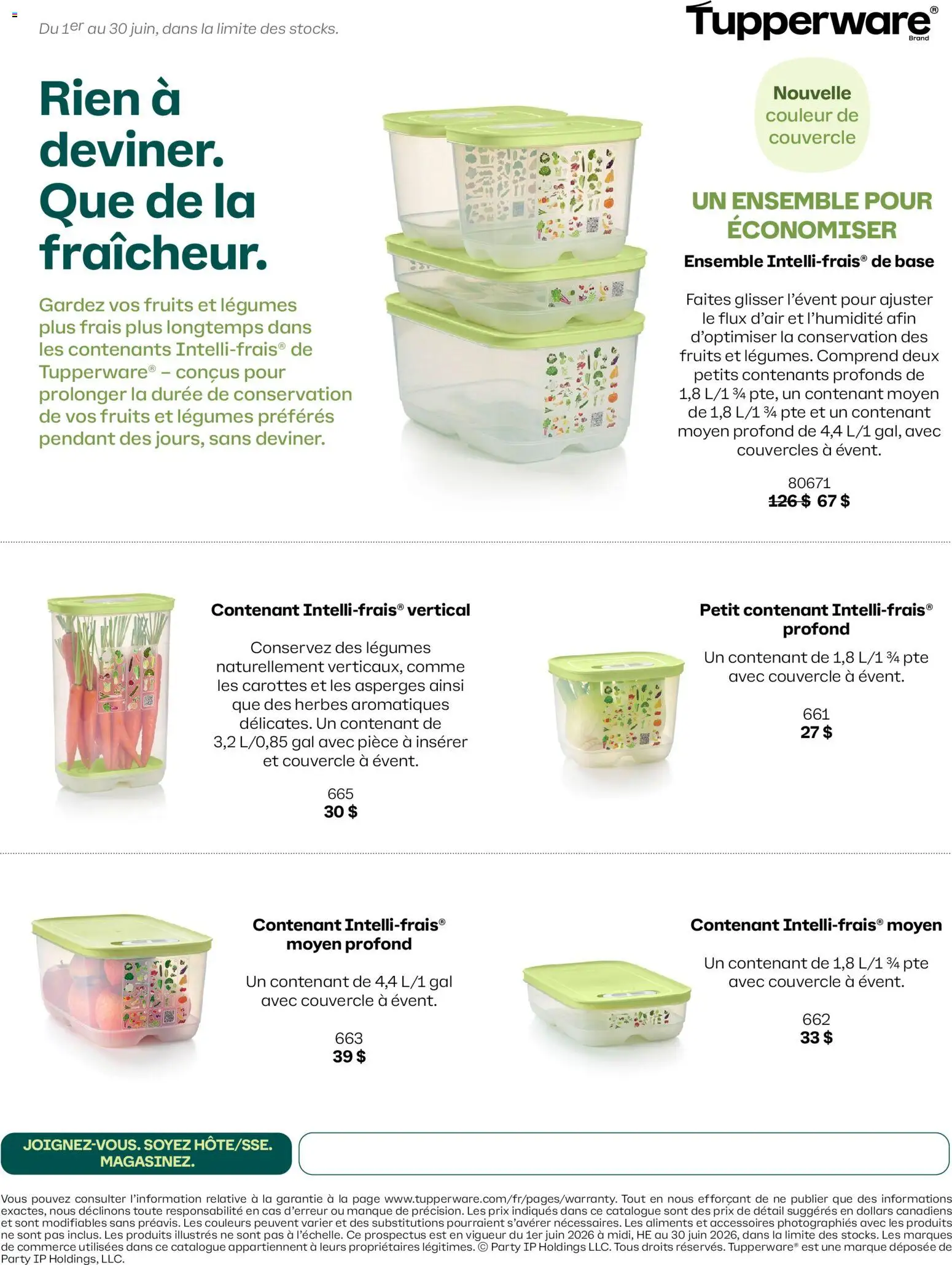 Preview of leaflet Tupperware circulaire from shop Tupperware is valid from Jun 01, 2026