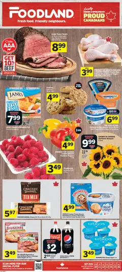Preview of leaflet Foodland weekly flyer / circulaire from shop Foodland is valid from Sep 10, 2026