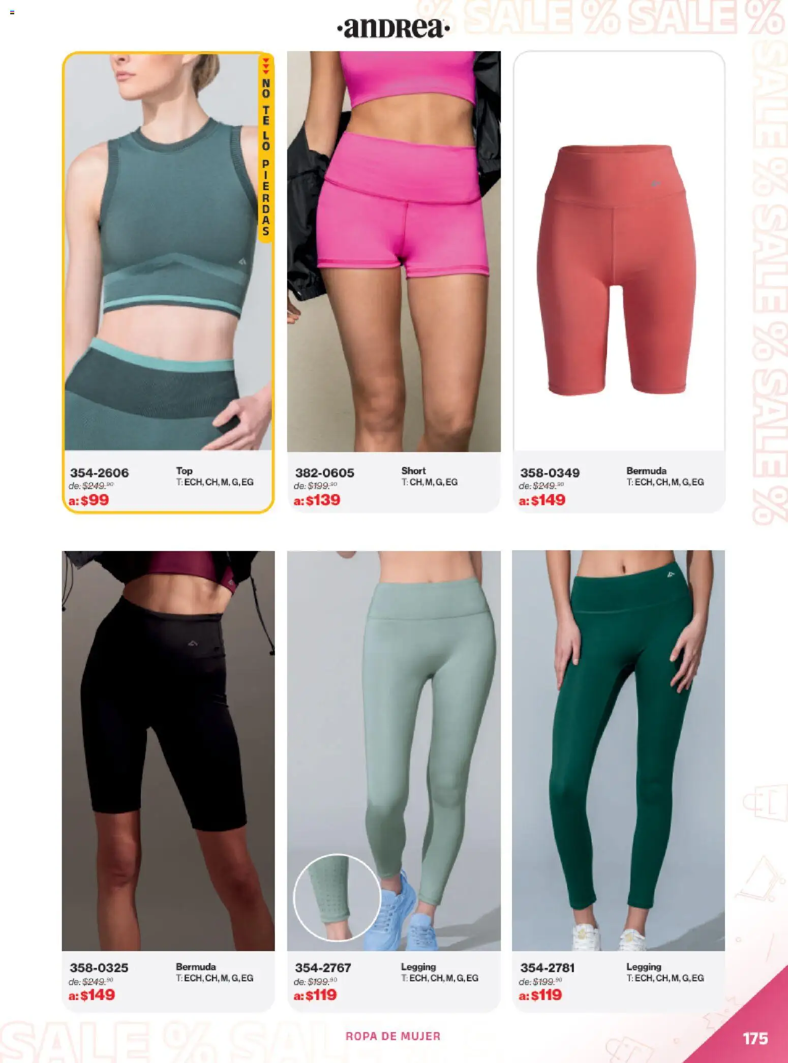 Vista previa las ofertas de la tienda Andrea - Catálogo Outlet desde el 21/12/2025 - Ropa, Sal, Bermuda