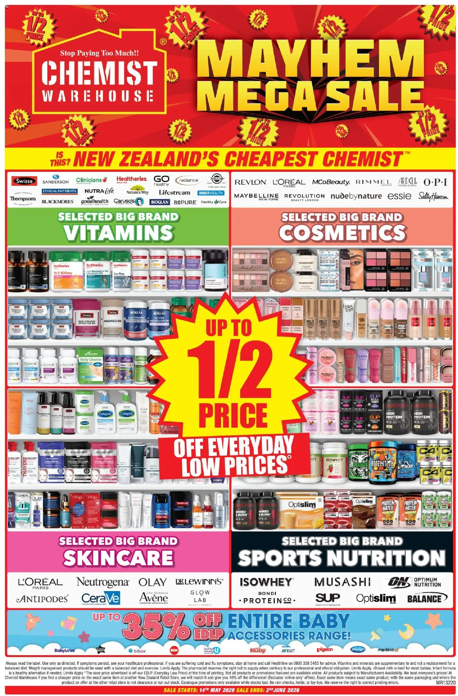 Preview of catalogue Chemist Warehouse catalogue from shop Chemist Warehouse valid 14 May 2026
