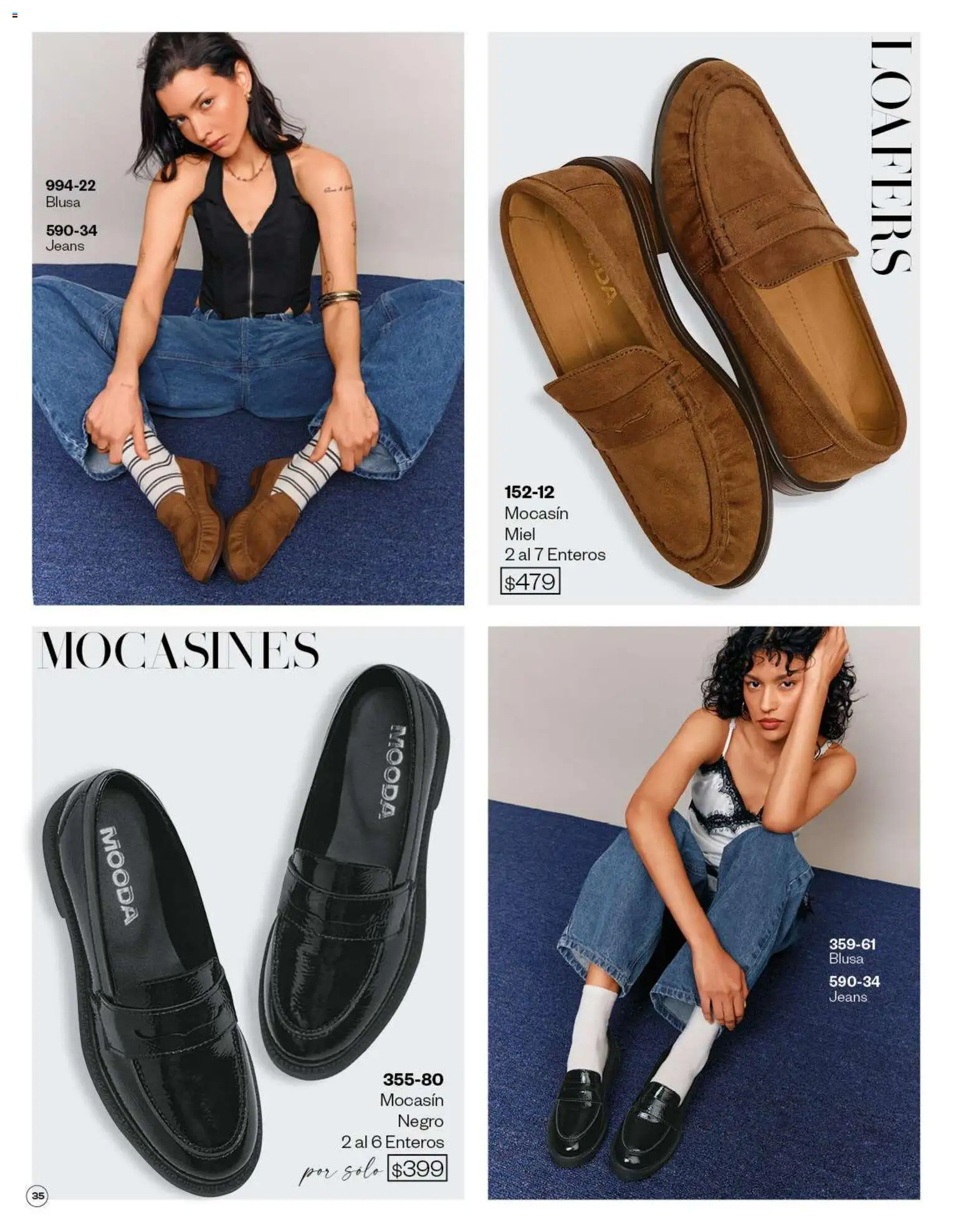 Vista previa las ofertas de la tienda Cklass - Cklass catálogo Verano Mooda desde el 05/03/2026 - Blusa, Miel, Mocasines, Mocasín