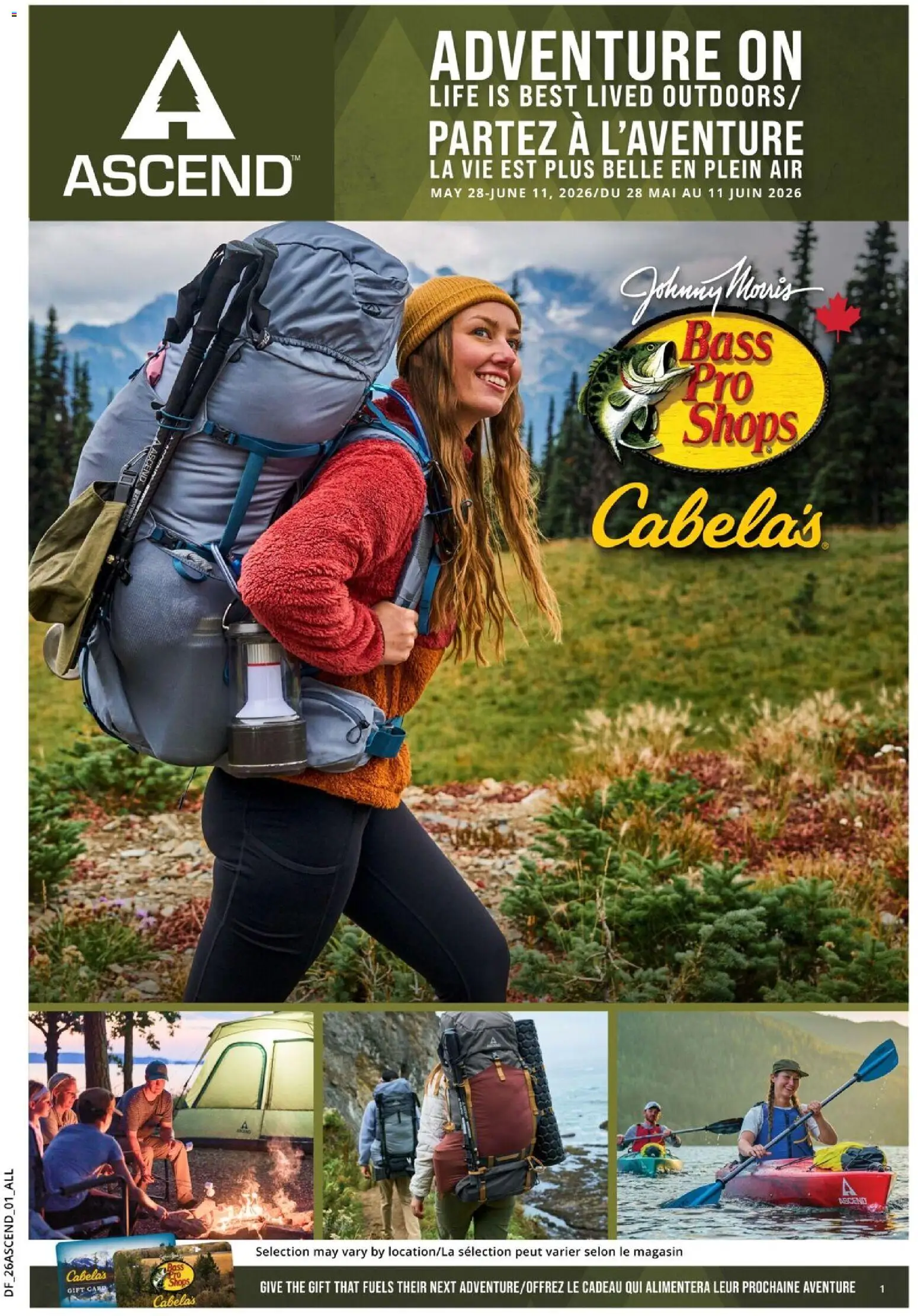 Preview of leaflet Cabelas flyer - Adventure On from shop Cabelas is valid from May 28, 2026