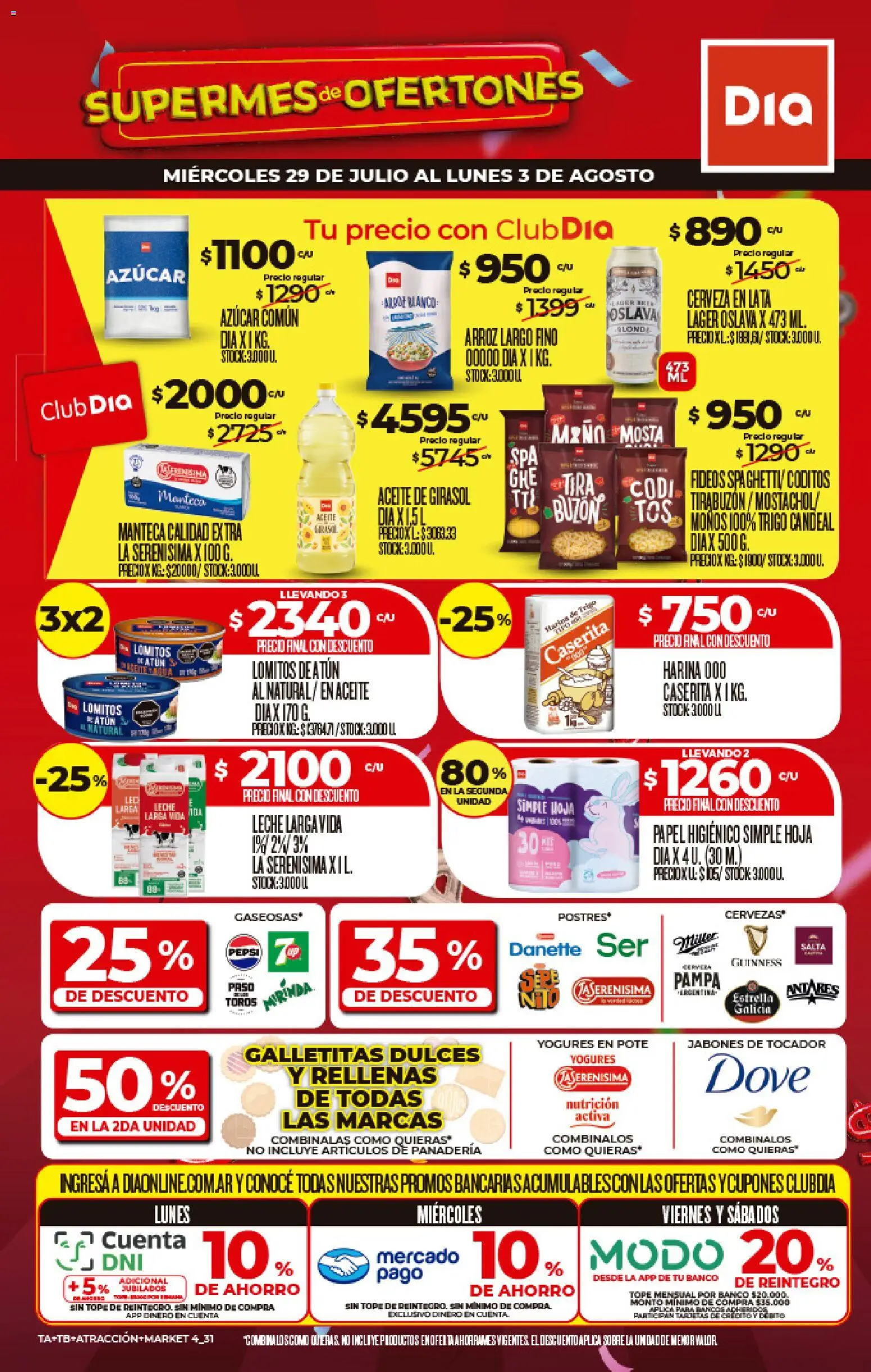 Vista previa del folleto de la tienda Dia válido desde el 29/07/2026 