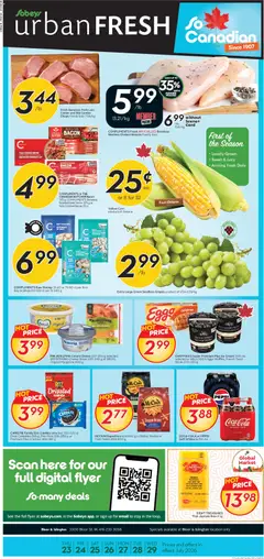Un aperçu du dépliant Sobeys weekly flyer / circulaire du magasin Sobeys est valide à partir 23 juill. 2026