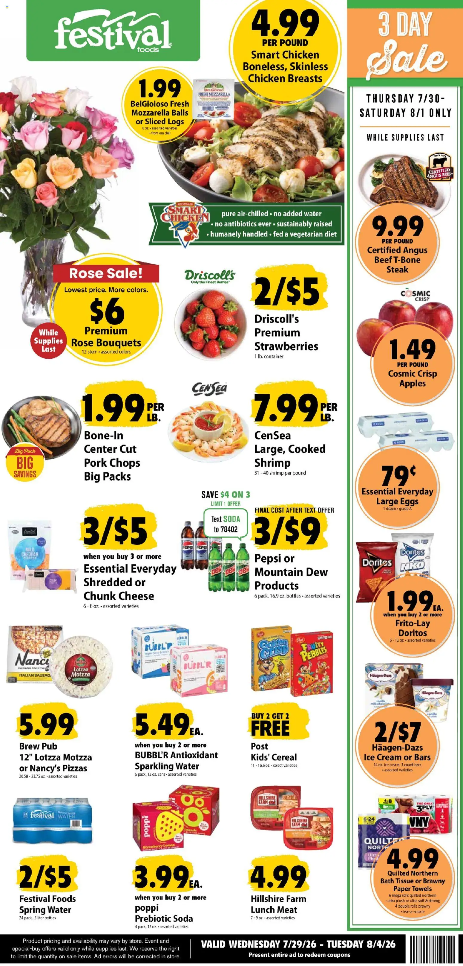 Ad Preview of Festival Foods Festival Foods Weekly Ad from 07/29/2026