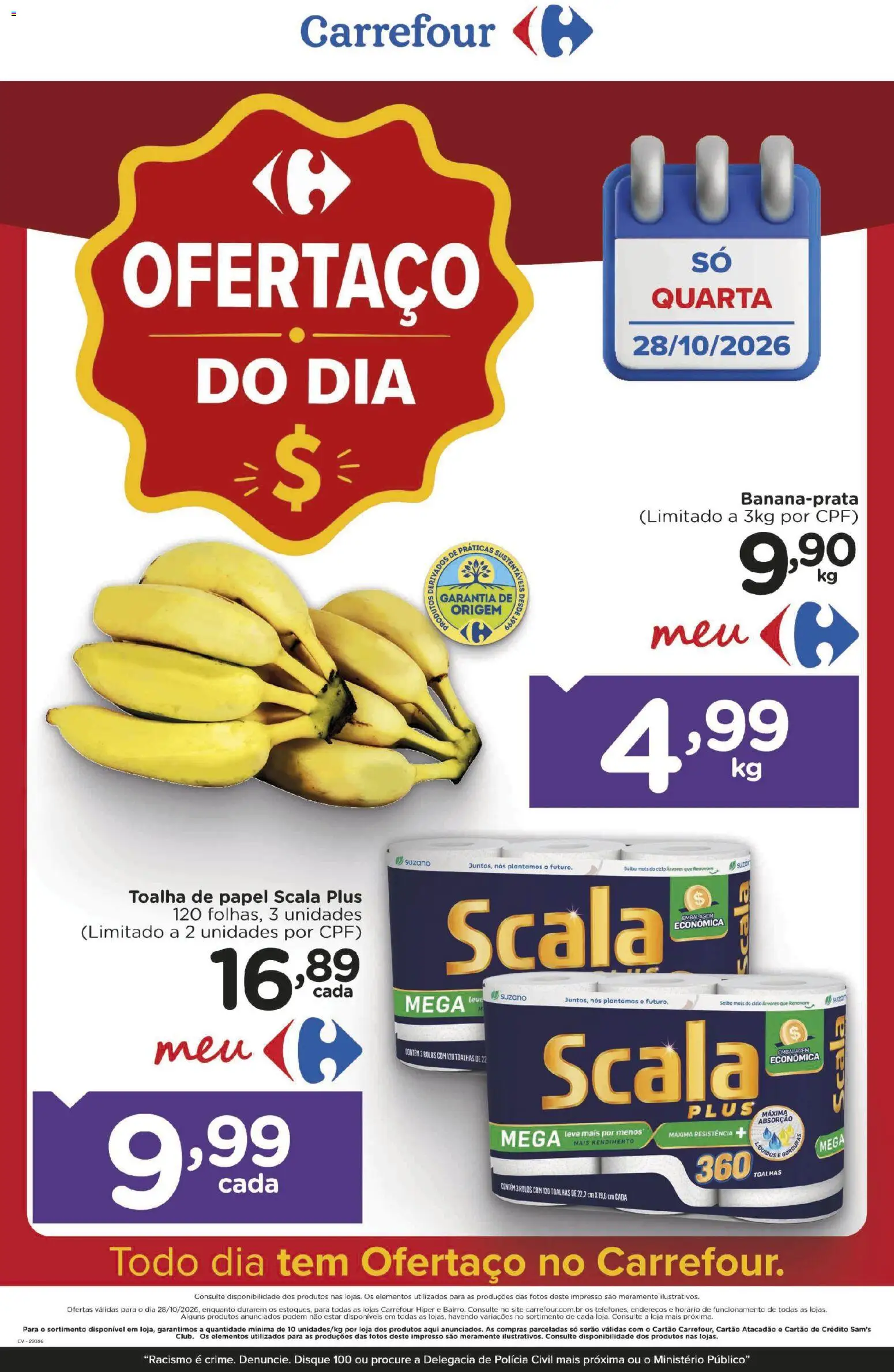 Pré-Visualização do folheto "Carrefour ofertas do Dia" da loja Carrefour válido a partir de 28/10/2026