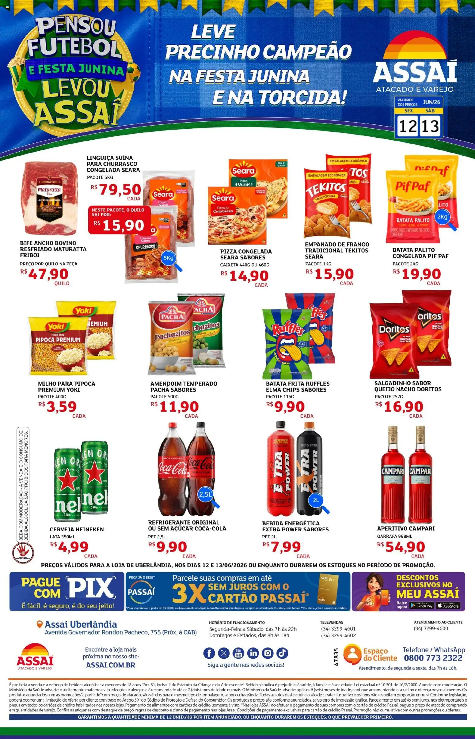 Pré-Visualização do folheto "Assaí Atacadista ofertas - MG" da loja Assaí Atacadista válido a partir de 12/06/2026