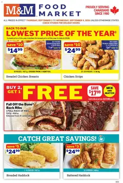 Preview of leaflet M&M Food Market weekly flyer / circulaire from shop M&M Food Market is valid from Sep 03, 2026