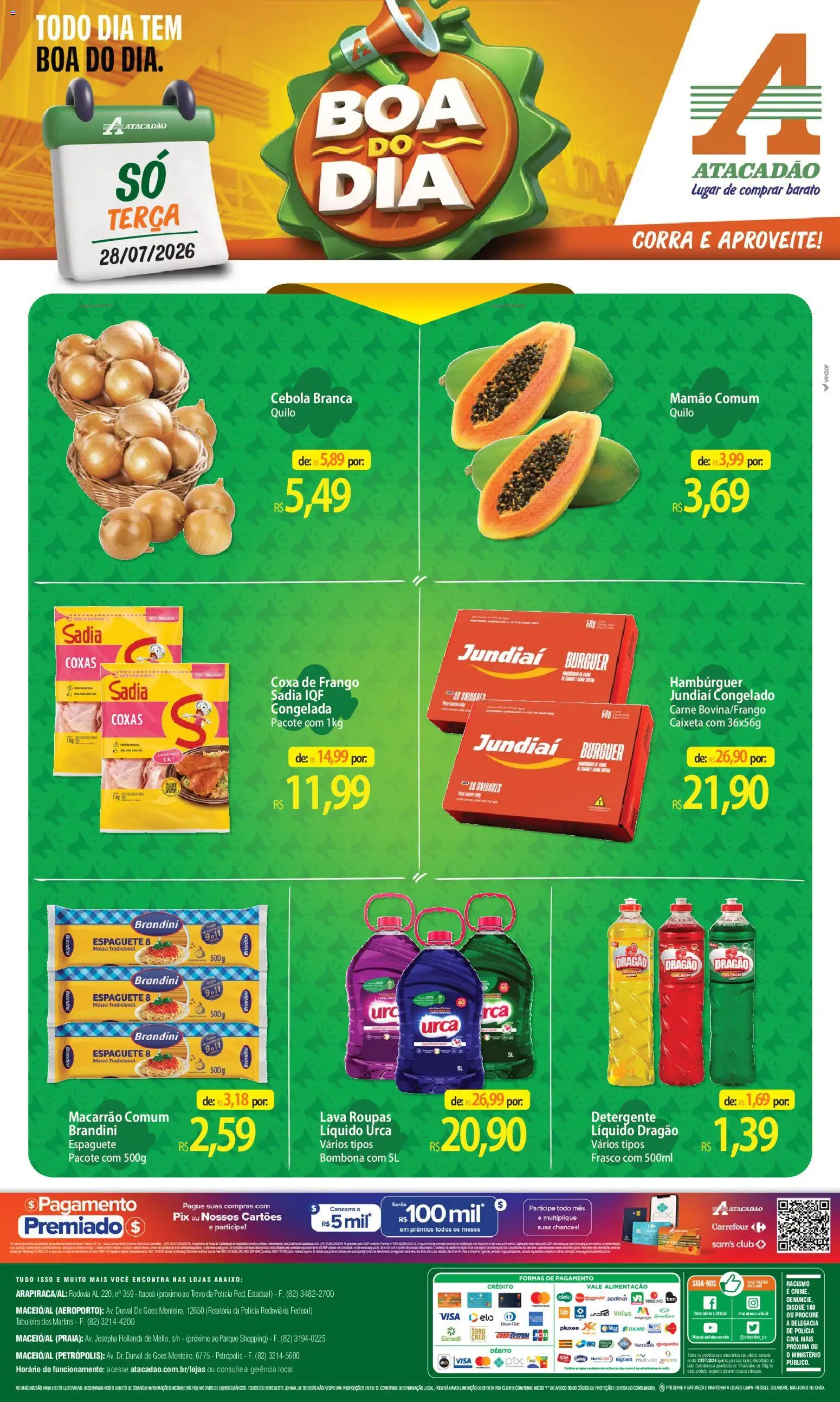 Pré-Visualização do folheto "Atacadão ofertas - AL" da loja Atacadão válido a partir de 28/07/2026