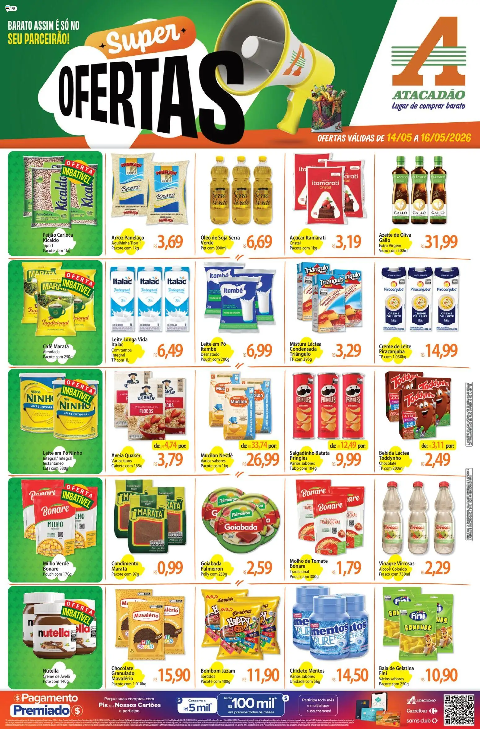 Pré-Visualização do folheto "Atacadão ofertas - RR" da loja Atacadão válido a partir de 14/05/2026