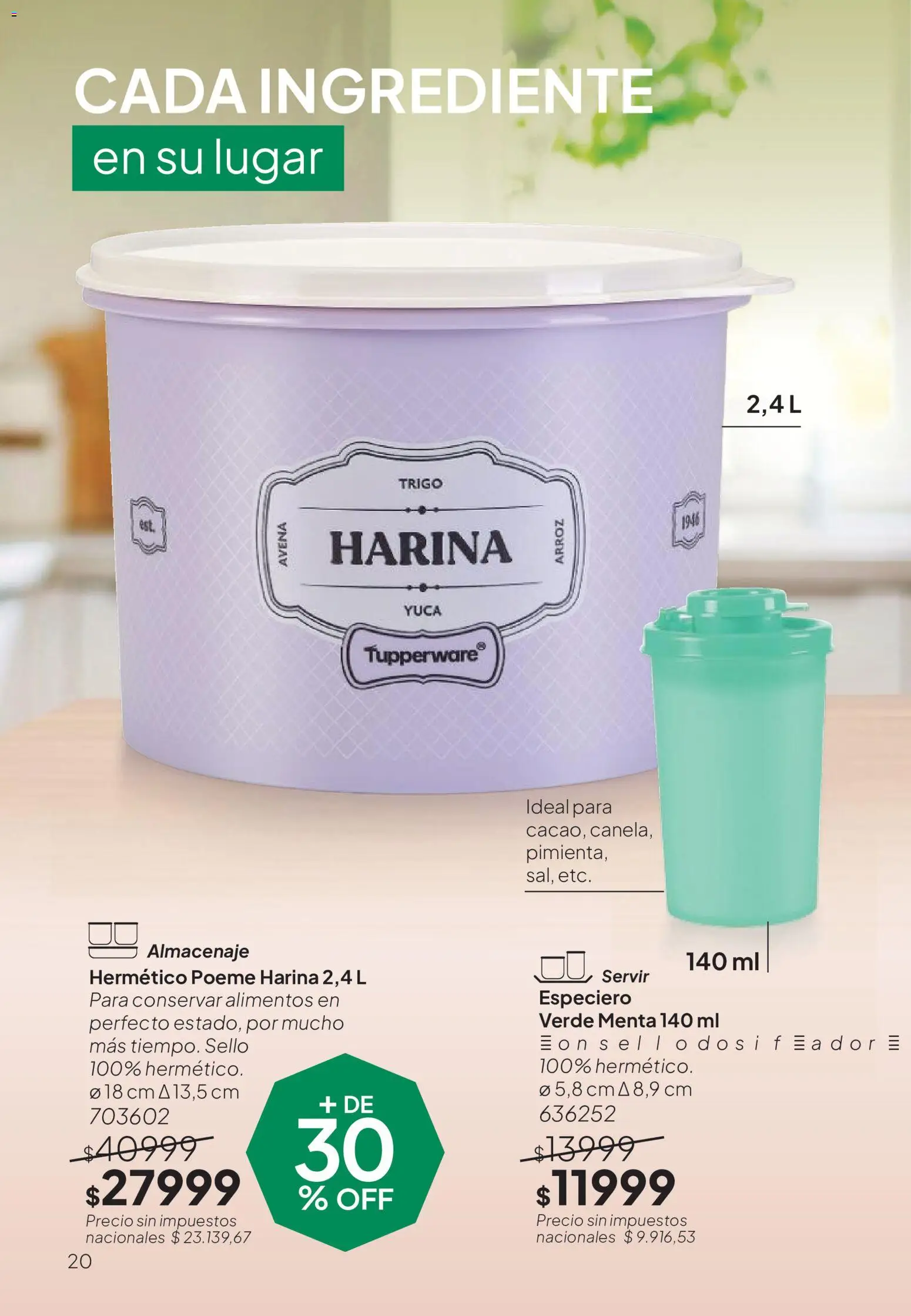 Vista previa del folleto de la tienda Tupperware válido desde el 18/09/2026 