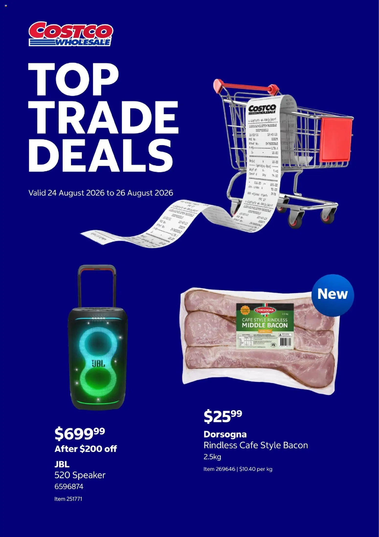 Preview of catalogue Costco catalogue Top Trade Deals from shop Costco valid 24/08/2026