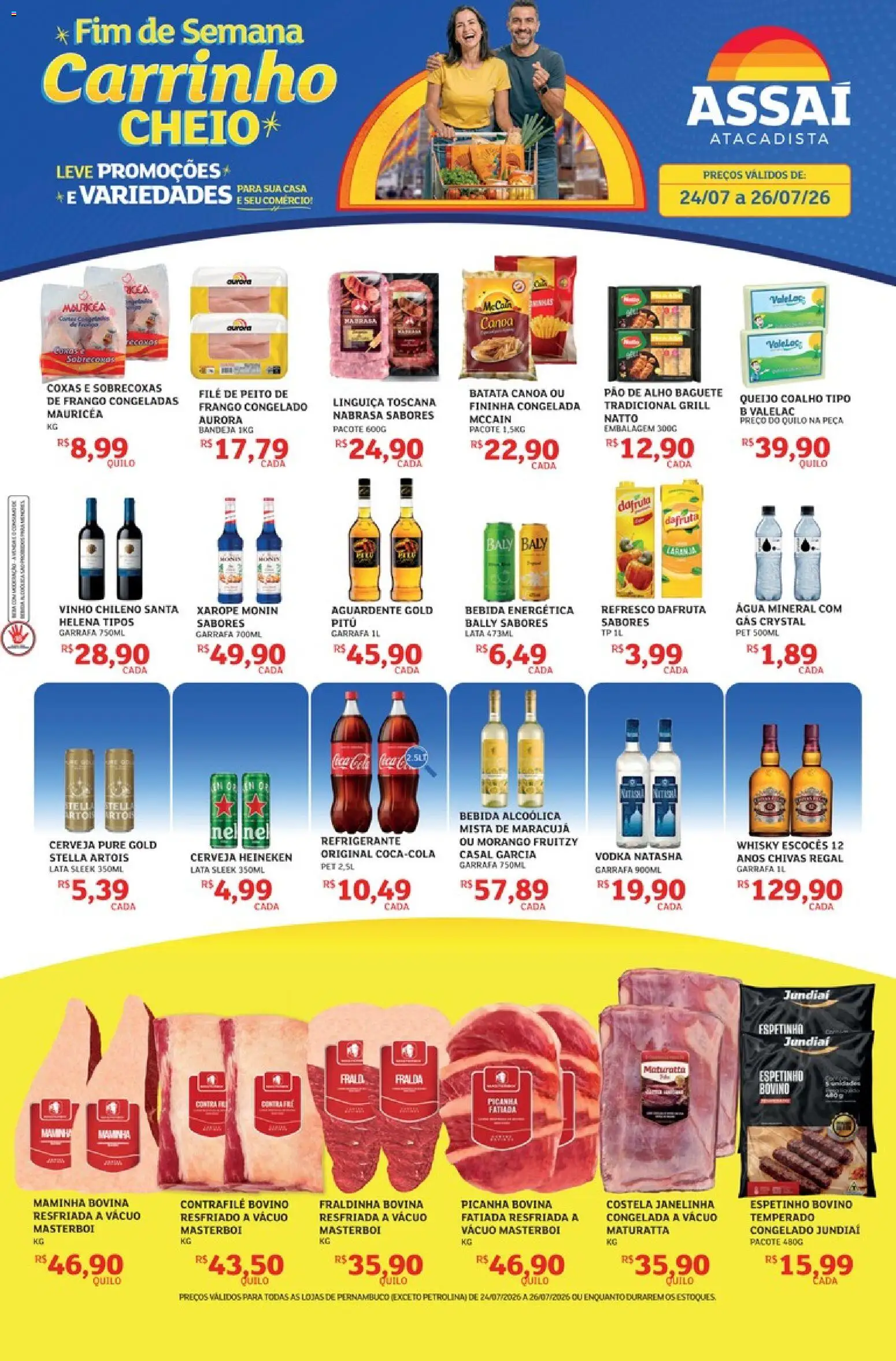 Pré-Visualização do folheto "Assaí Atacadista ofertas - PE" da loja Assaí Atacadista válido a partir de 24/07/2026