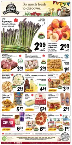 Un aperçu du dépliant Farm Boy weekly flyer / circulaire du magasin Farm Boy est valide à partir 11 juin 2026