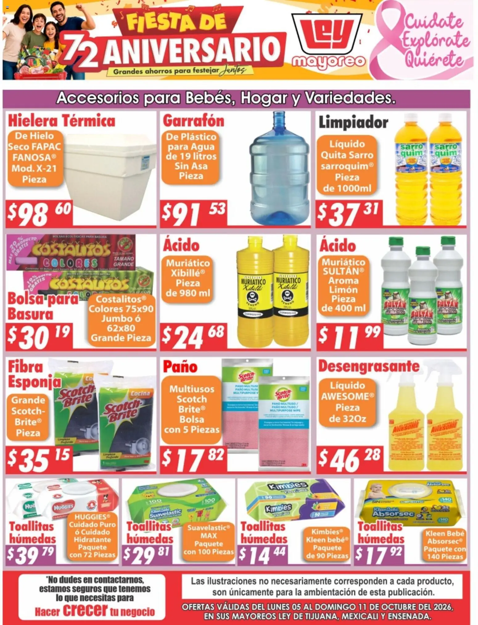 Vista previa las ofertas de la tienda Casa Ley - Casa Ley folleto Tijuana, Mexicali, Ensenada desde el 05/10/2026 