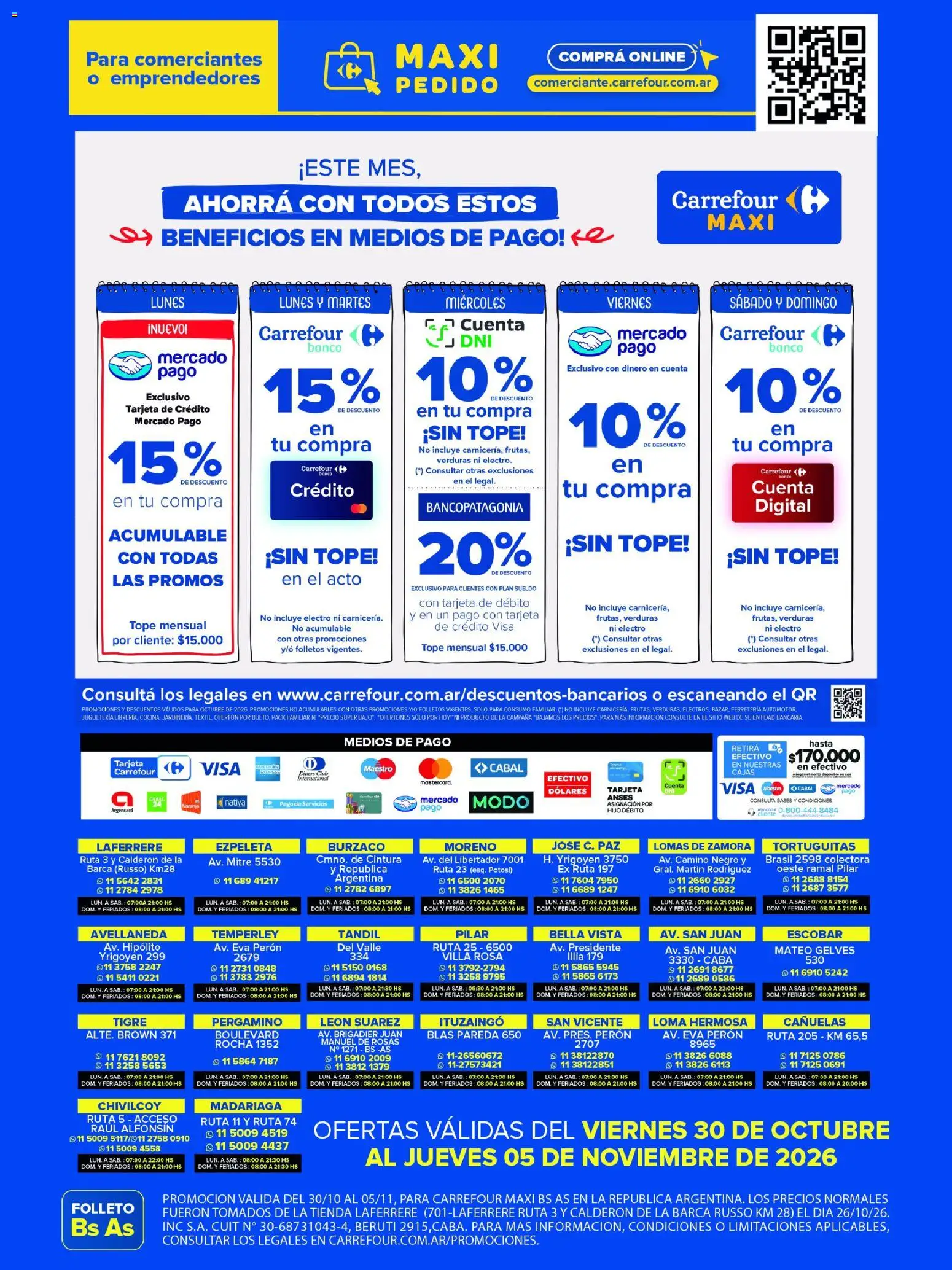 Vista previa del folleto de la tienda Carrefour Maxi válido desde el 30/10/2026 