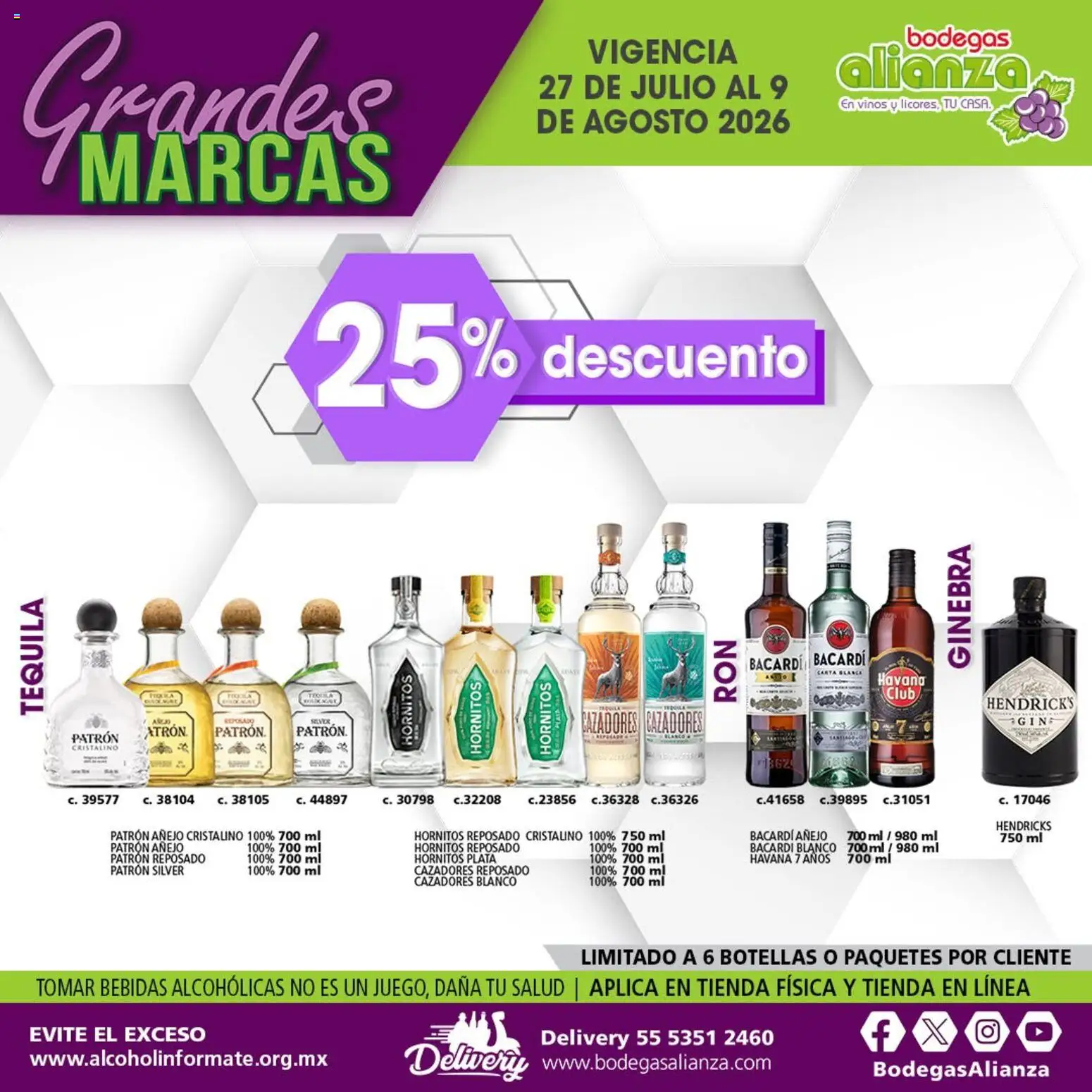 Vista previa las ofertas de la tienda Bodegas Alianza - Bodegas Alianza catálogo Grandes Marcas desde el 27/07/2026 