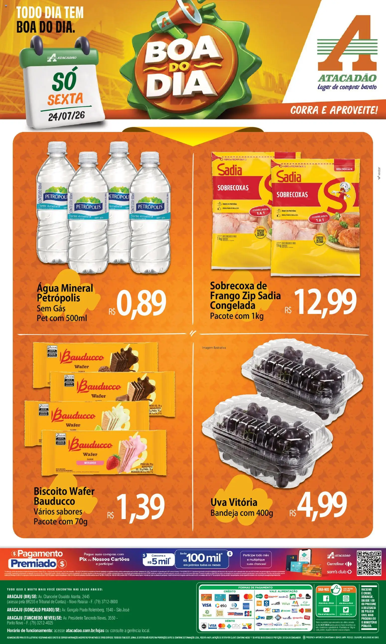 Pré-Visualização do folheto "Atacadão ofertas - SE" da loja Atacadão válido a partir de 24/07/2026