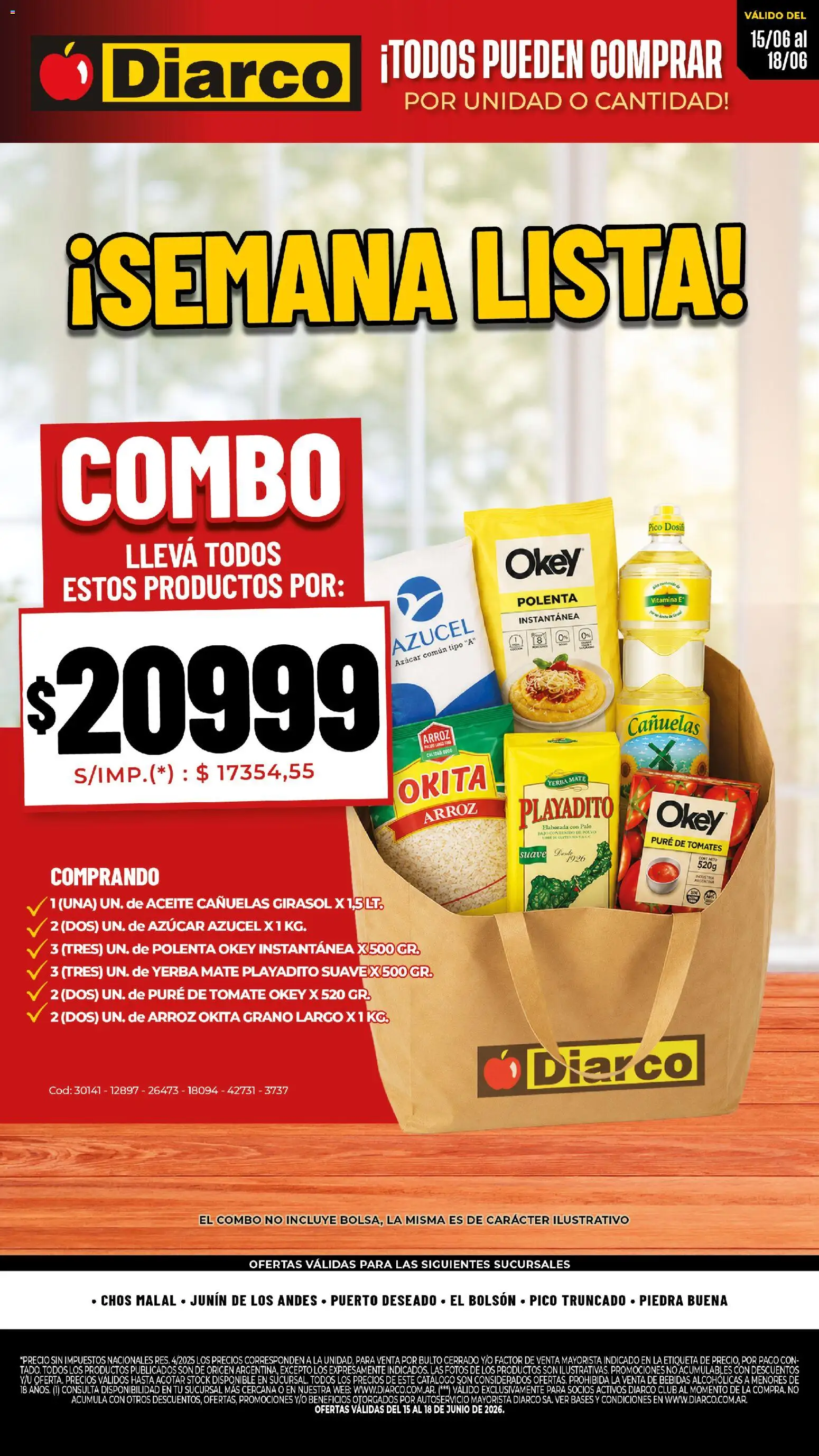Vista previa del folleto de la tienda Diarco válido desde el 15/06/2026 