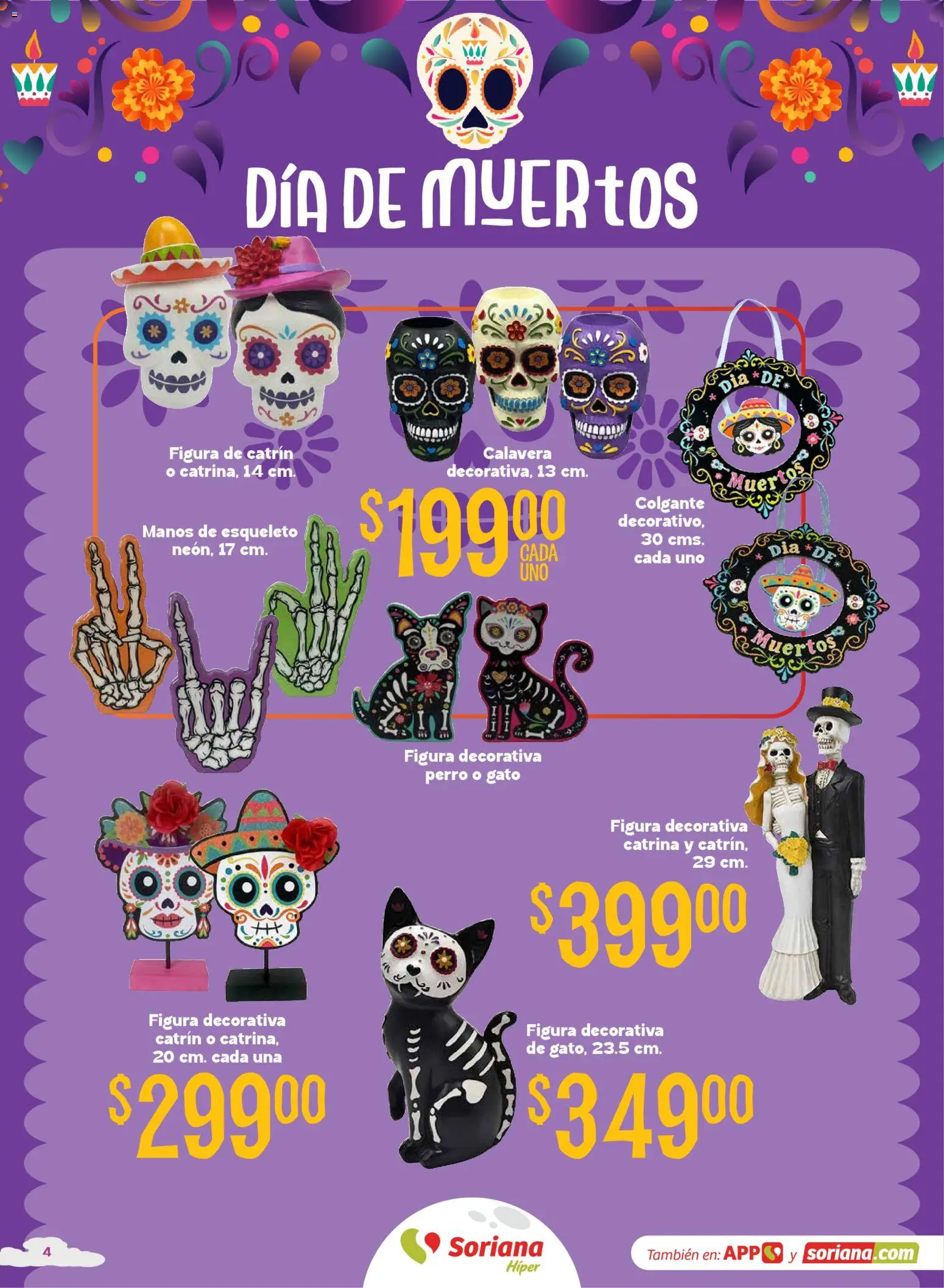 Vista previa las ofertas de la tienda Soriana - Soriana Halloween y Día de muertos Híper Nacional desde el 08/09/2026 