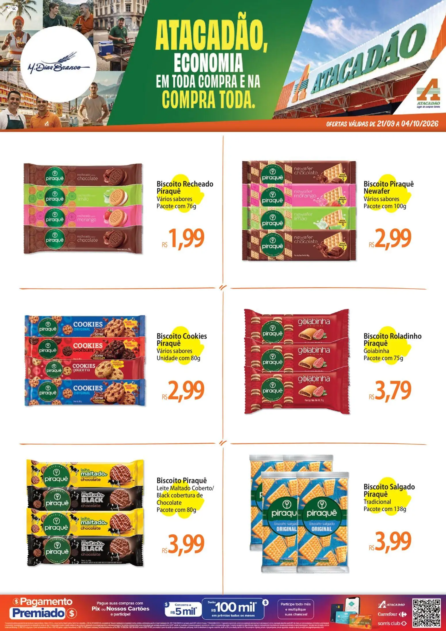 Pré-Visualização do folheto "Atacadão ofertas - SC" da loja Atacadão válido a partir de 21/09/2026