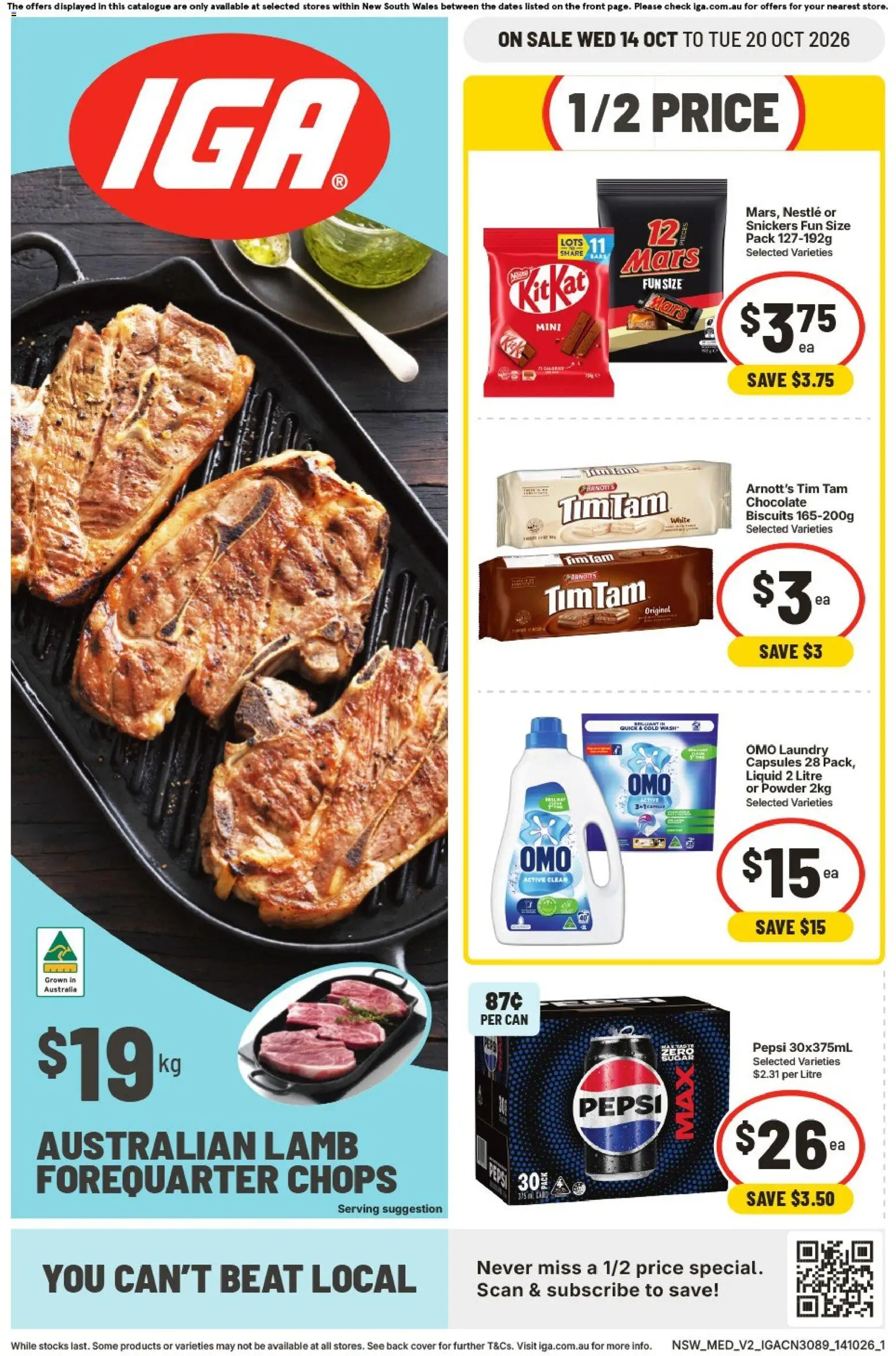 Preview of catalogue IGA ACT catalogue from shop IGA valid 14/10/2026
