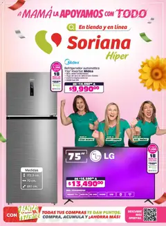 Vista previa las ofertas de la tienda Soriana - Soriana A mamá la apoyamos con todo Híper Nacional desde el 30/04/2026 