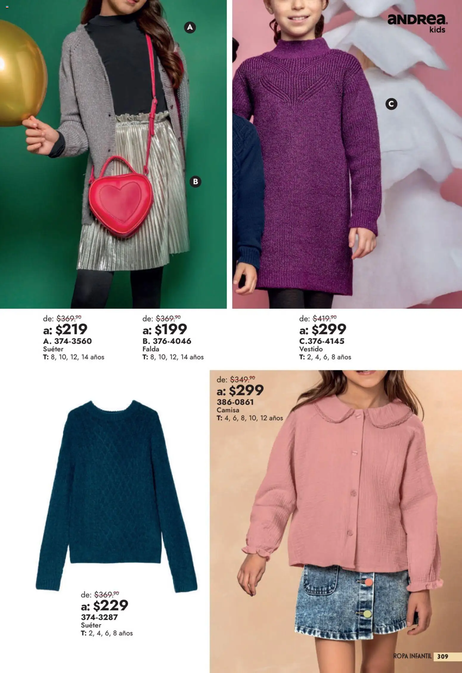 Vista previa las ofertas de la tienda Andrea - Andrea catálogo Outlet desde el 13/09/2026 