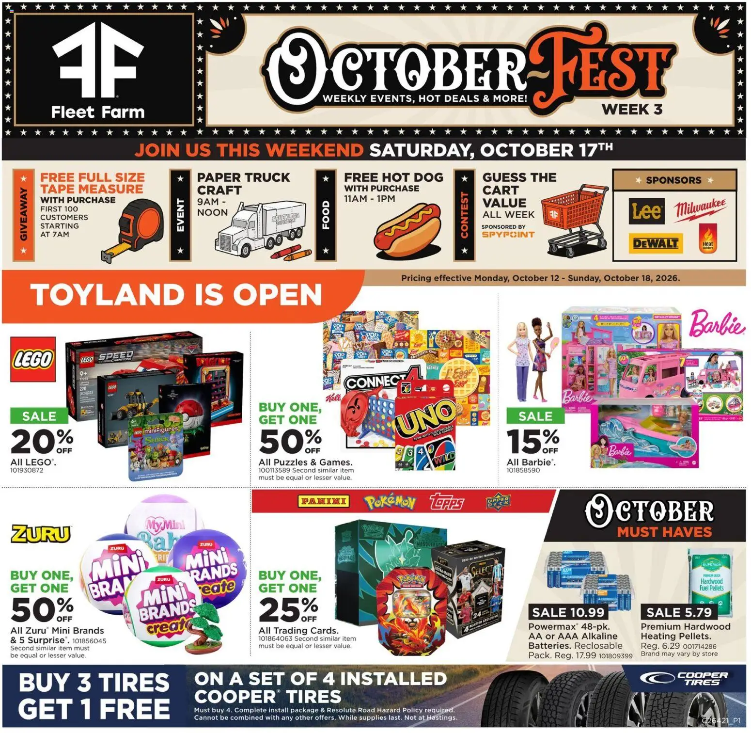 Ad Preview of Mills Fleet Farm Mills Fleet Farm Weekly Ad from 10/12/2026