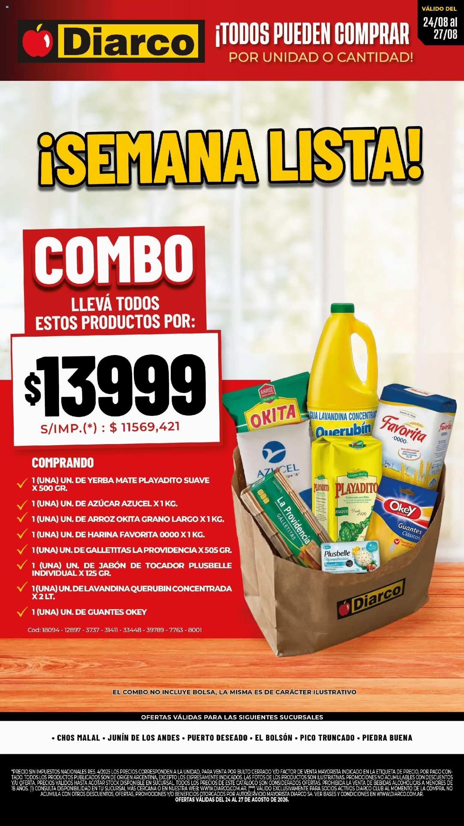 Vista previa del folleto de la tienda Diarco válido desde el 24/08/2026 