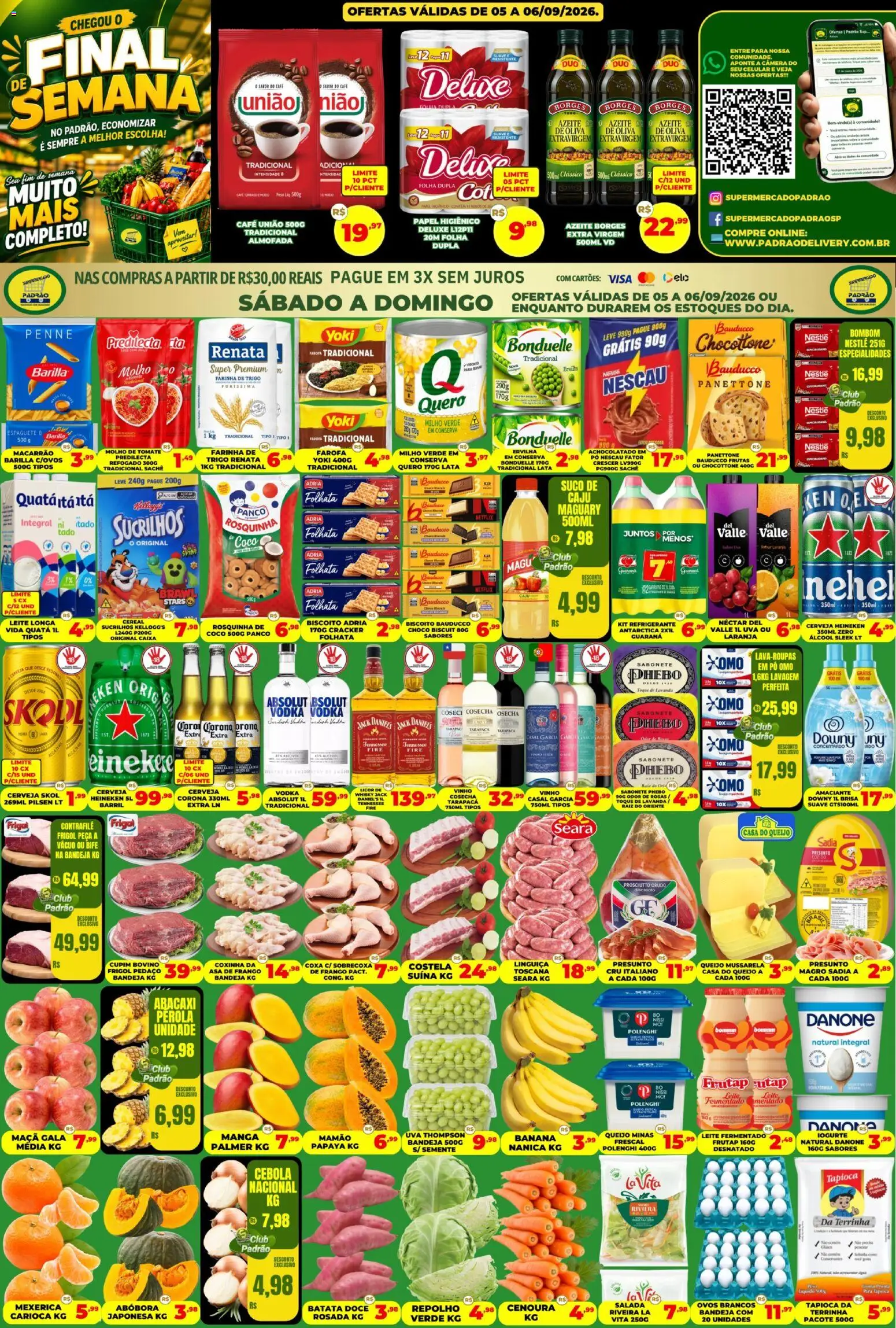 Pré-Visualização do folheto "Supermercado Padrão - Ofertas da semana" da loja Supermercado Padrão válido a partir de 05/09/2026