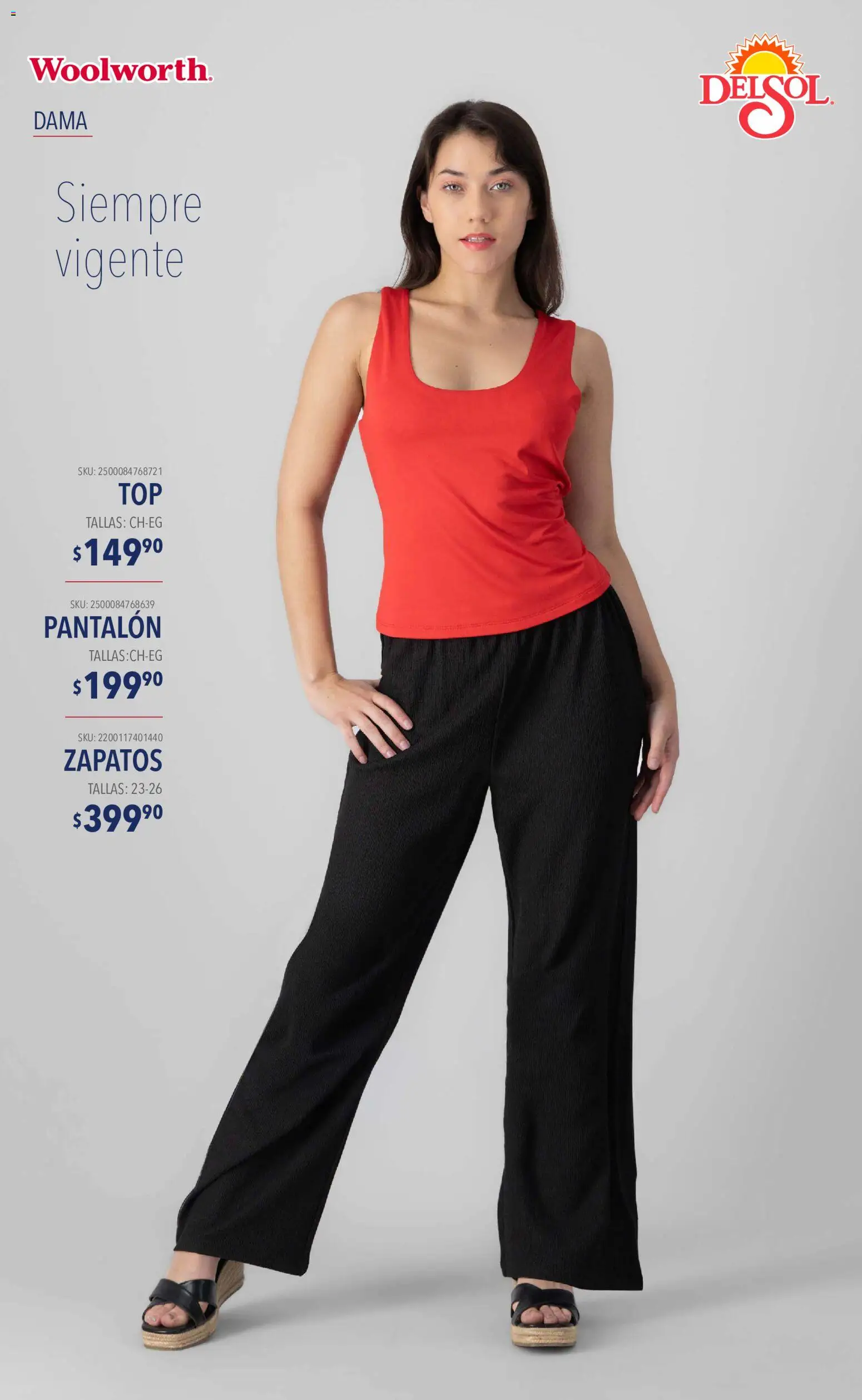 Vista previa las ofertas de la tienda Del Sol y Woolworth - Del Sol y Woolworth catálogo Moda Esenciales desde el 10/09/2026 