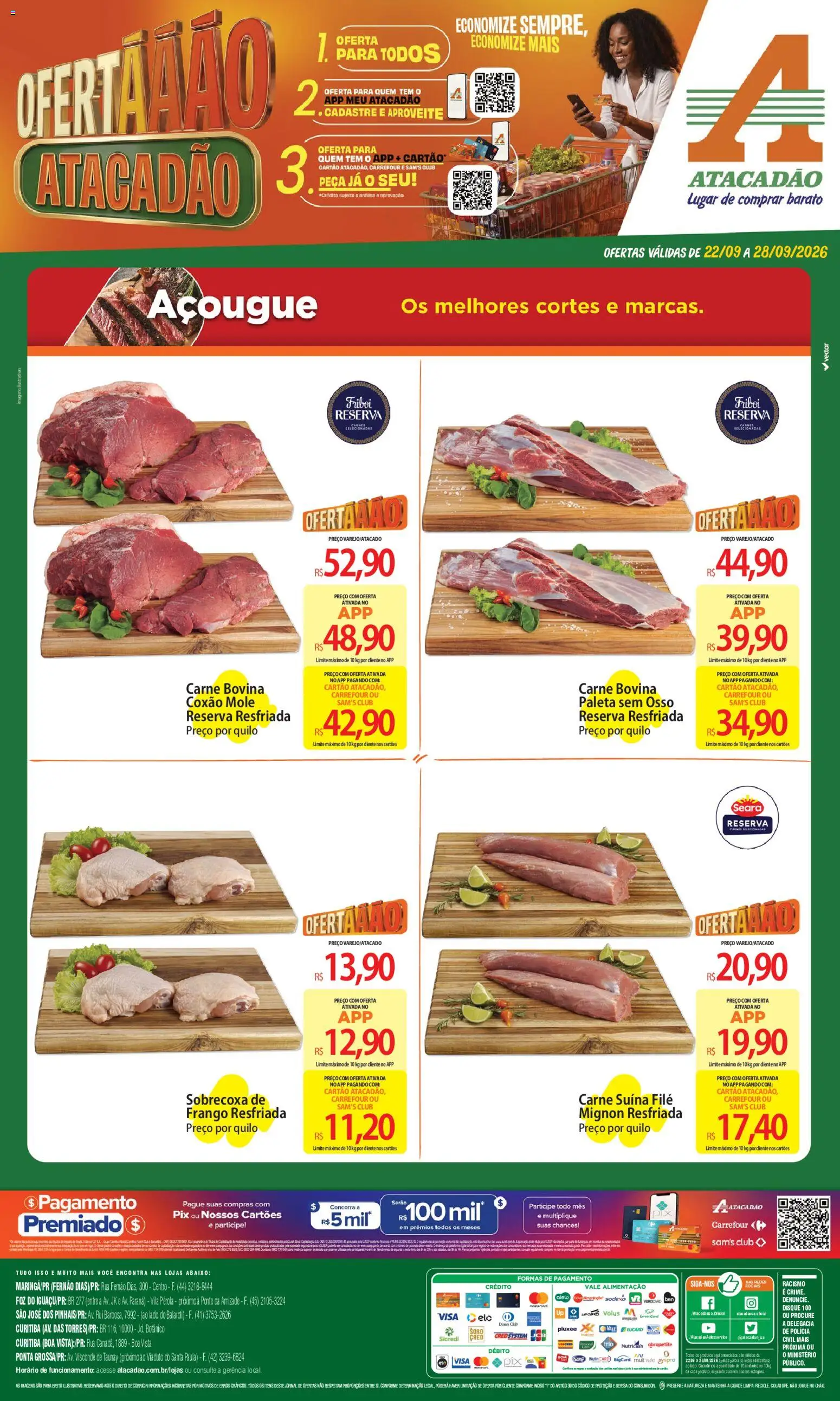 Pré-Visualização do folheto "Atacadão ofertas - PR" da loja Atacadão válido a partir de 22/09/2026