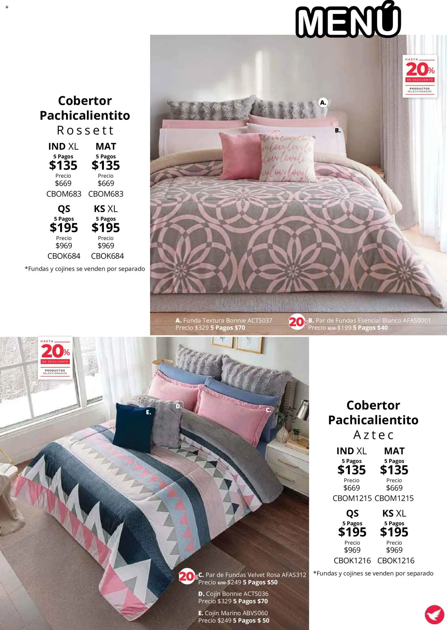 Vista previa las ofertas de la tienda Colchas Concord - Colchas Concord catálogo Colección Cobertor desde el 01/08/2026 