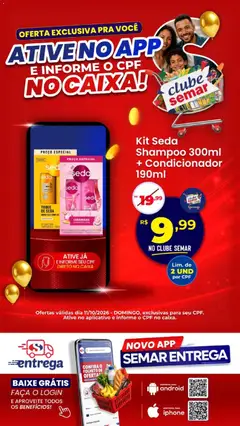 Pré-Visualização do folheto "Semar Supermercado ofertas App" da loja Semar Supermercado válido a partir de 11/10/2026