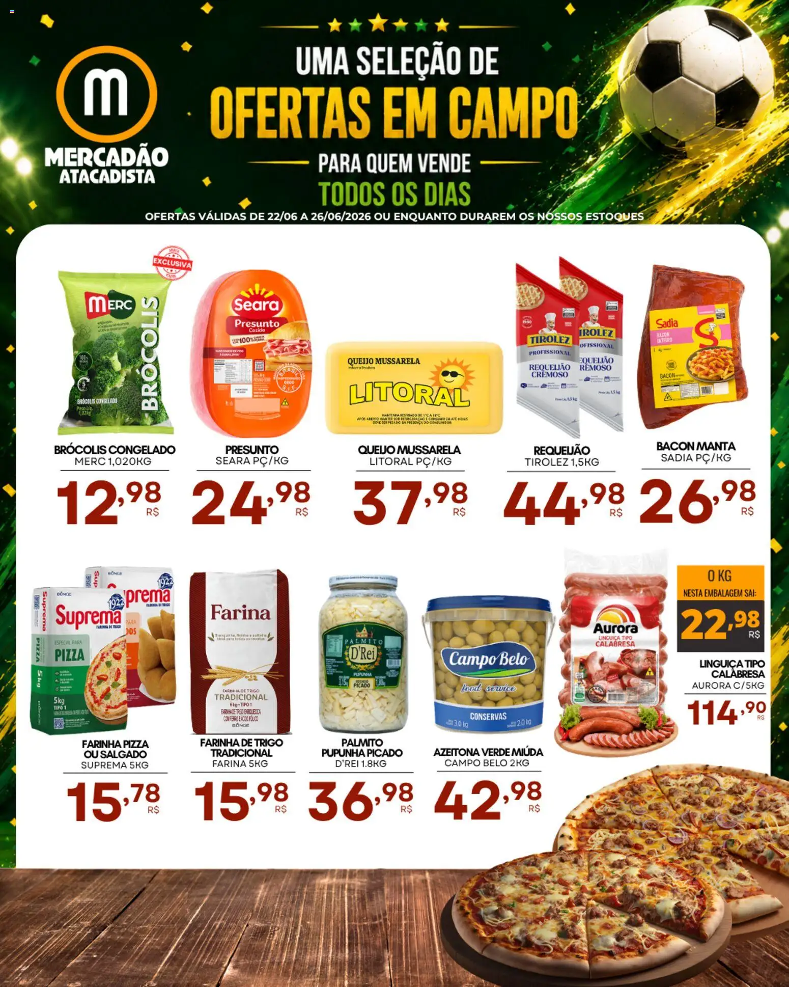 Pré-Visualização do folheto "Mercadão Atacadista - Ofertas da semana" da loja Mercadão Atacadista válido a partir de 22/06/2026