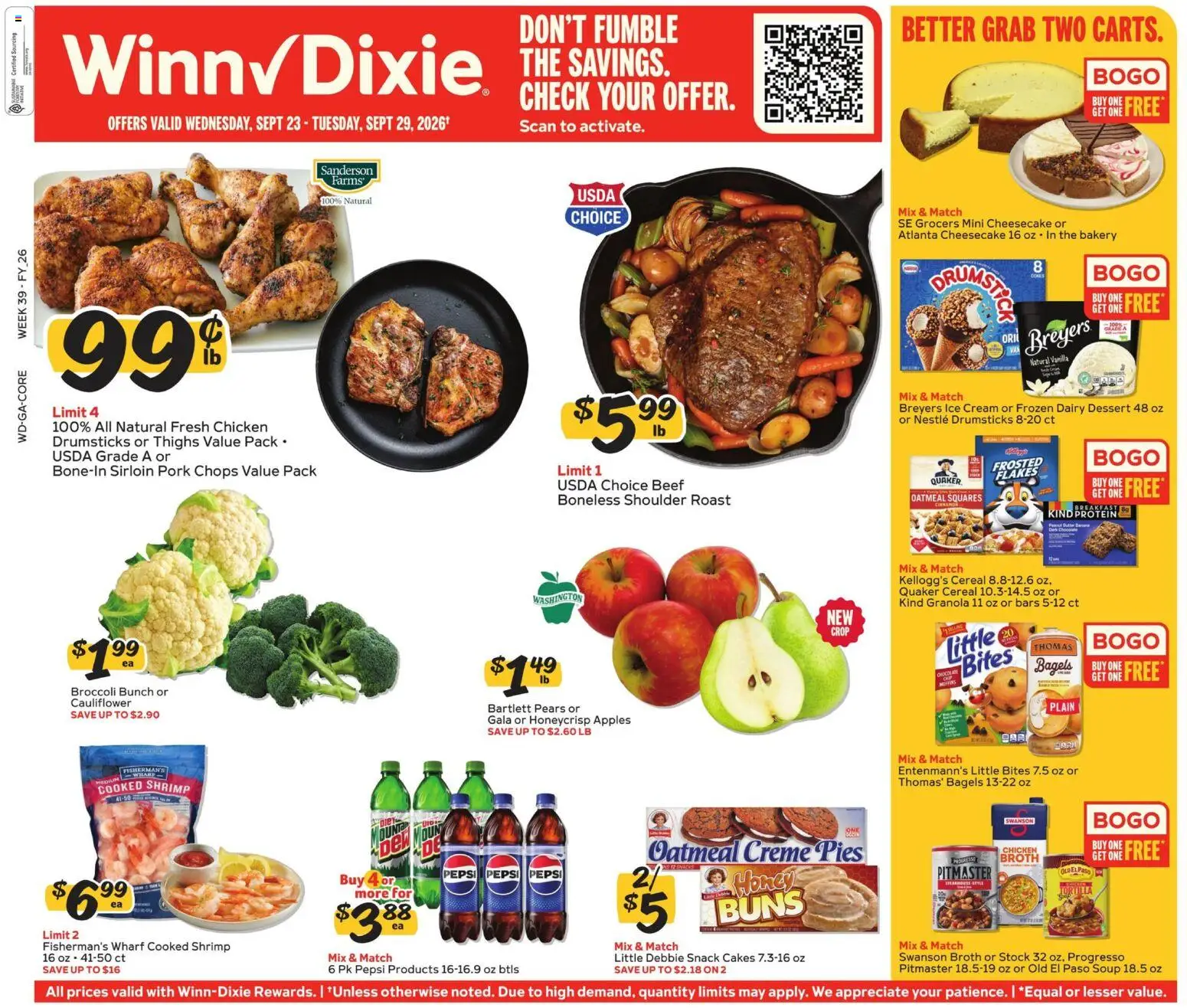 Ad Preview of Winn Dixie Winn Dixie Weekly Ad from 09/23/2026