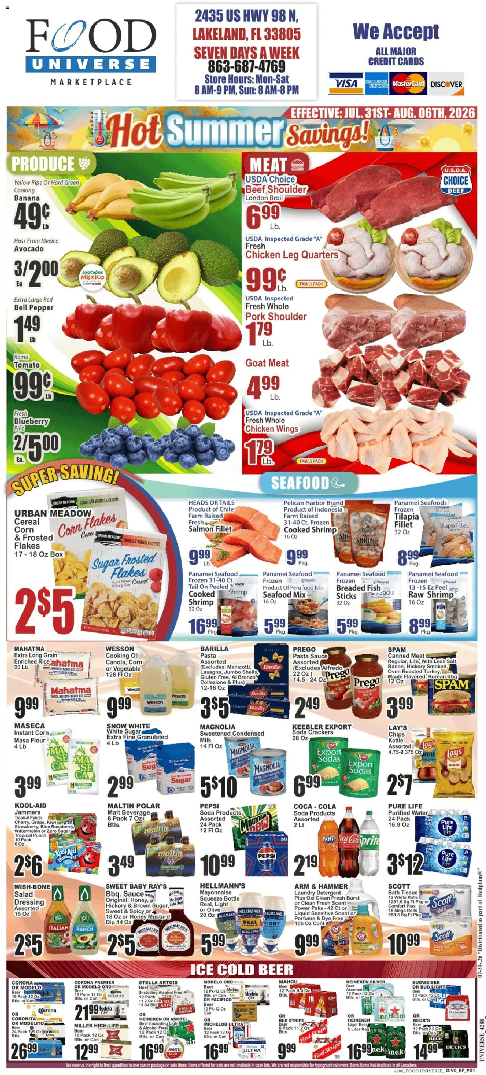 Food Universe Weekly Ad from 07/31/2026 >> Flyer