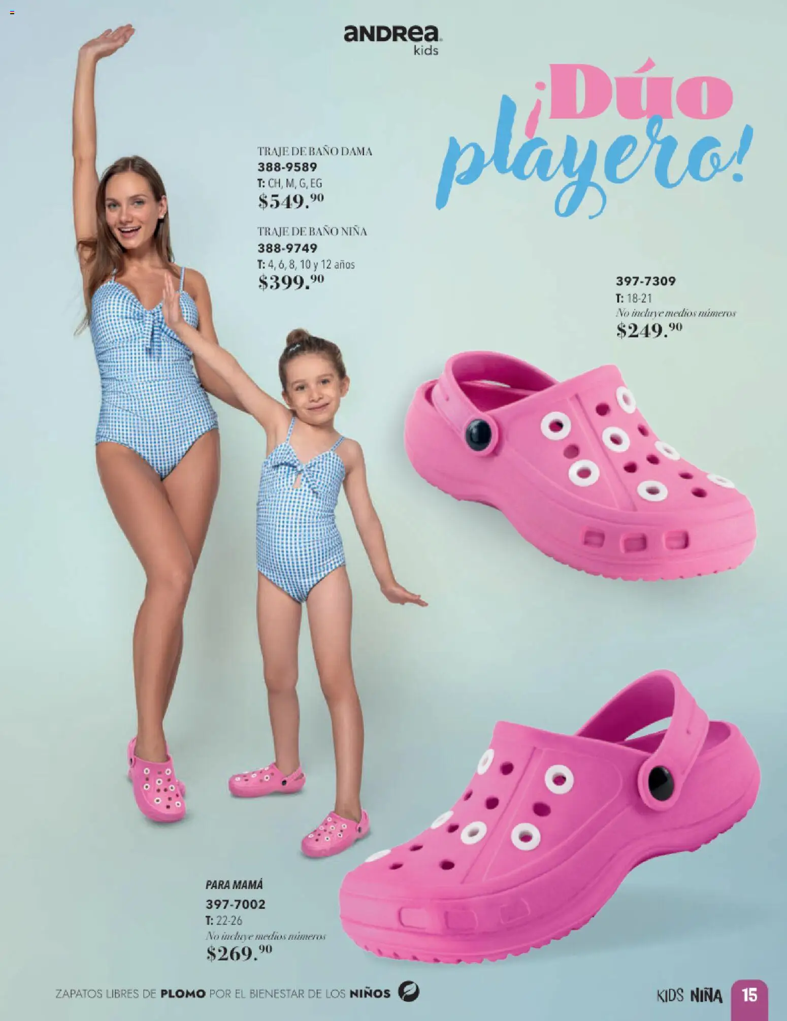 Vista previa las ofertas de la tienda Andrea - Andrea catálogo Infantil desde el 24/05/2026 - Zapatos, Baño, Traje de baño, Traje
