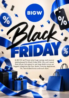 Preview of catalogue Big W Black Friday Notice from shop Big W valid 19/10/2026